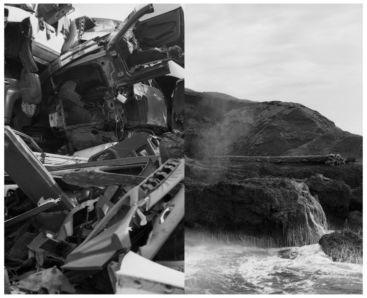 "Erosion" - Diptych. 2021. Inkjet print of 35mm film scans. 