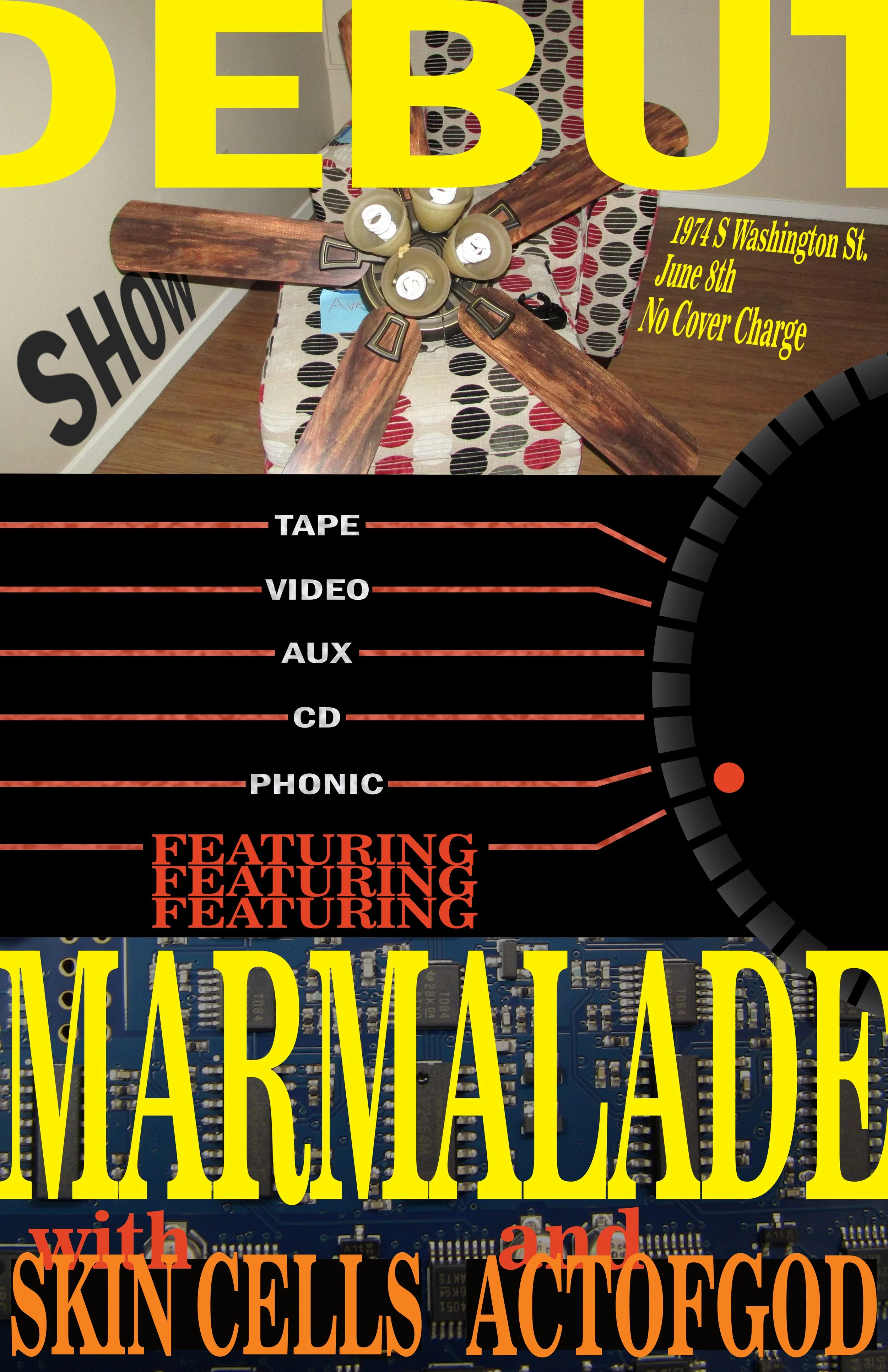 "Marmalade".
EDPX 2000 Imaging in Digital Practices, Spring 2025.
Assignment: Term-Long Speculative Band Project pt. 2 — Posters.