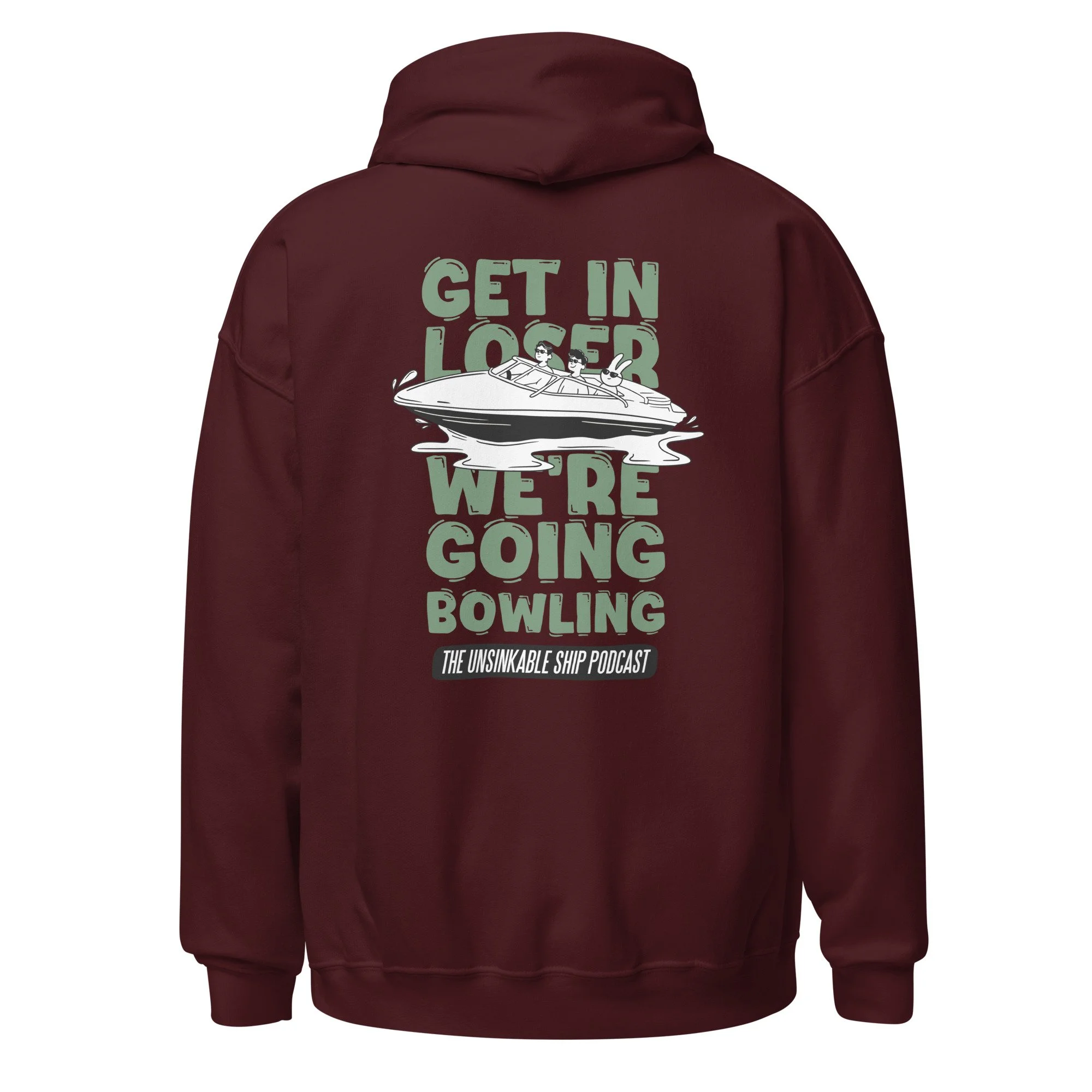 GET IN LOSER- Basic Fit - Green/Light Print - Various Colours