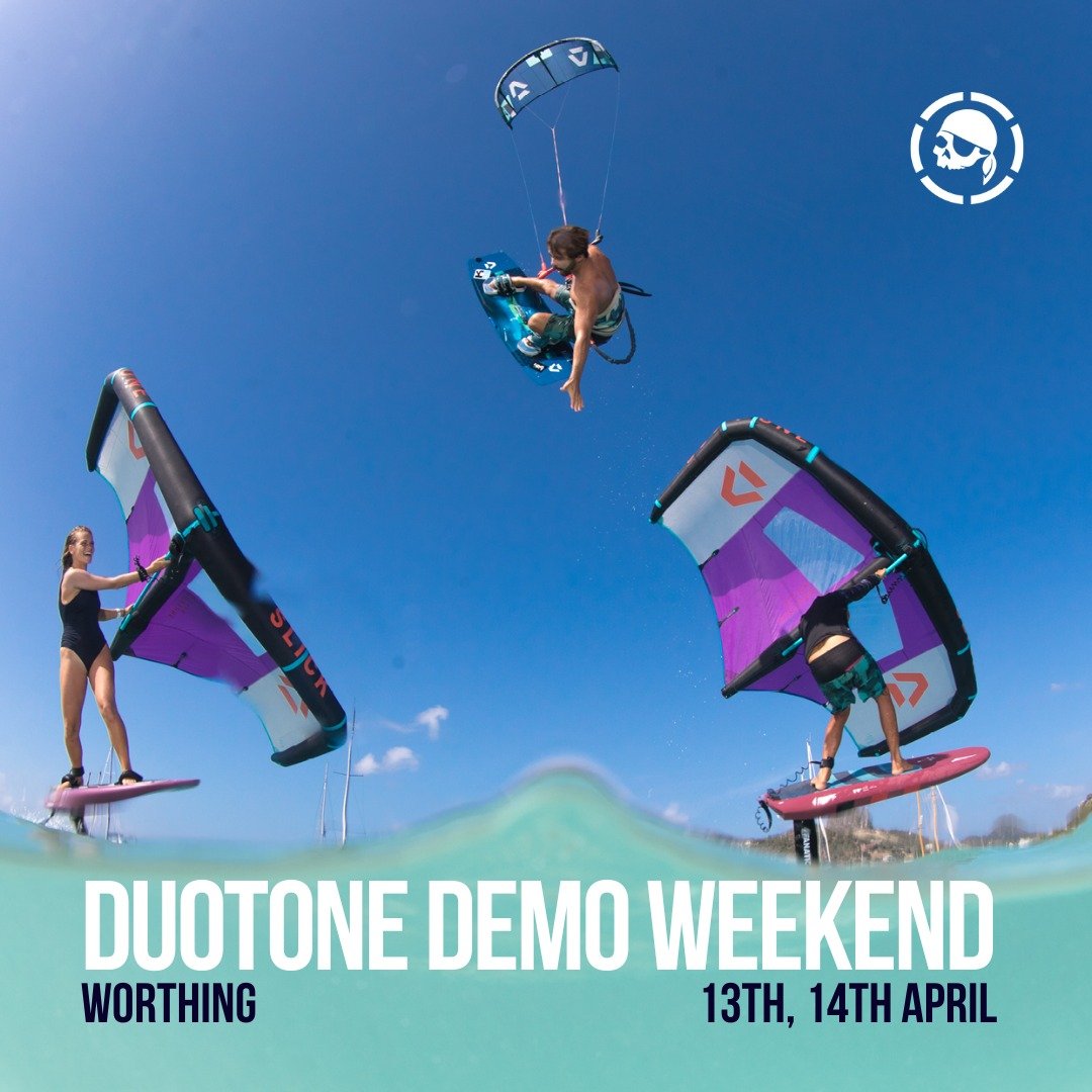 Duotone Demo Weekend - THIS WEEKEND! 
13th + 14th April

Join Worthing Watersports to see and test out the latest newly-released equipment from Duotone. 

There'll be two full days on the beach, plus an evening social in the shop on Saturday to see t
