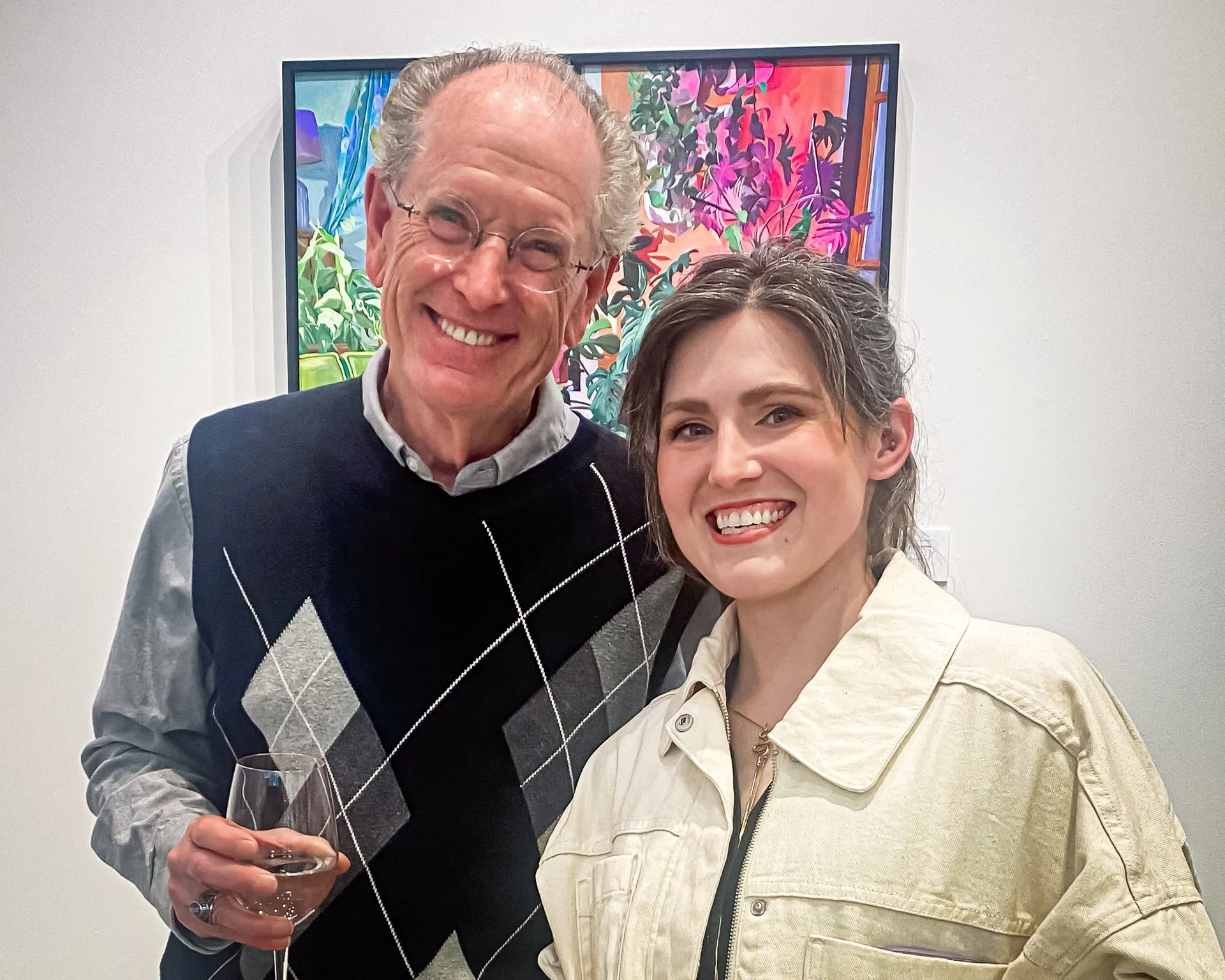 A full-circle moment. 💫
We attended the opening of the stunning Saturated Solace at The Sarah Gormley Gallery, featuring the powerful work of Jennifer Murray &mdash; an artist I&rsquo;ve had the joy of mentoring from age 11 to 18.
Even then, Jennife