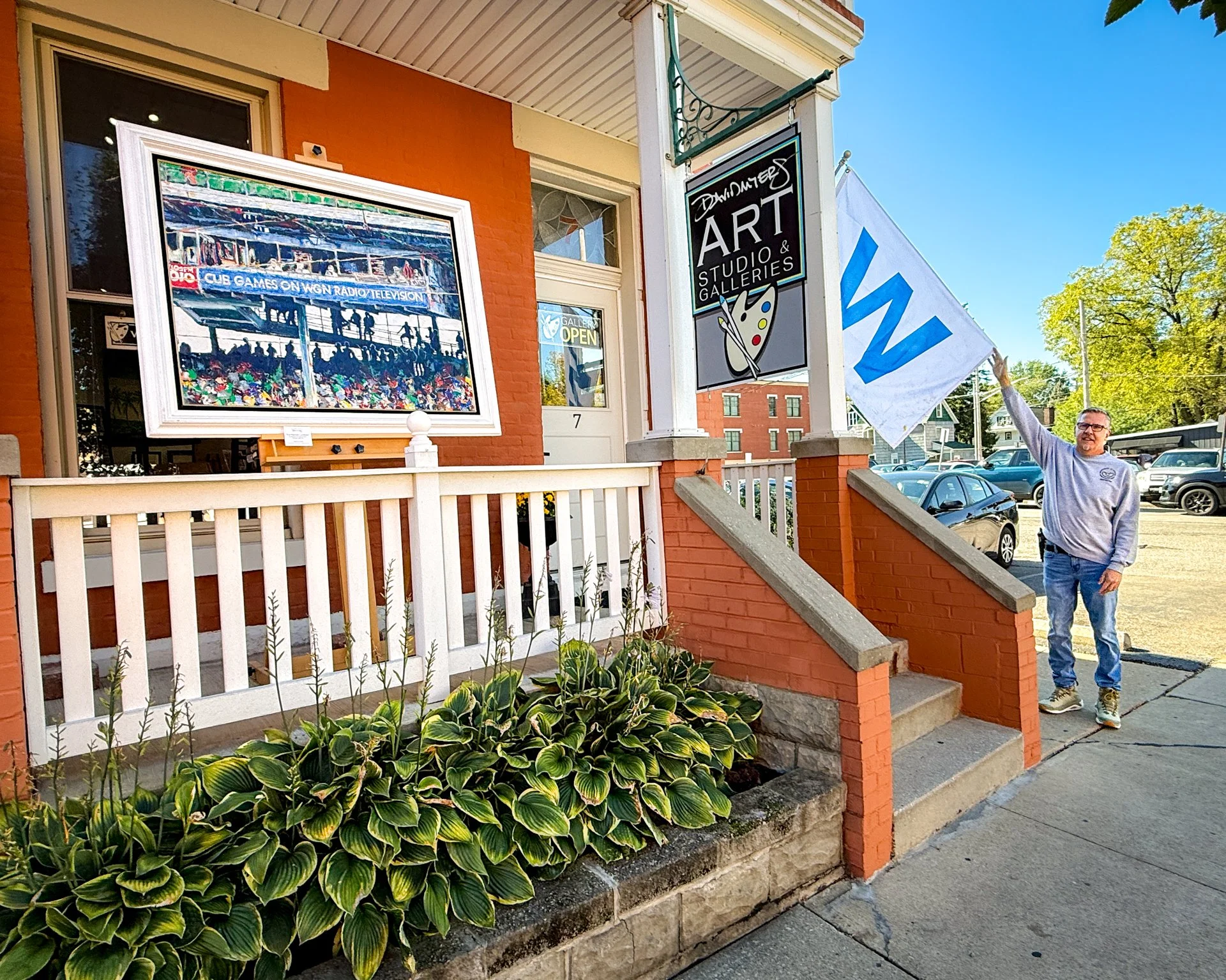 Uptown&rsquo;s Friendly Confines! 

Cubs/Wrigley Field Art - open until 6:00 today!

#FlyTheW #TheFriendlyConfines #UptownWesterville #OriginalArt #CBusMakesArt #GoCubsGo