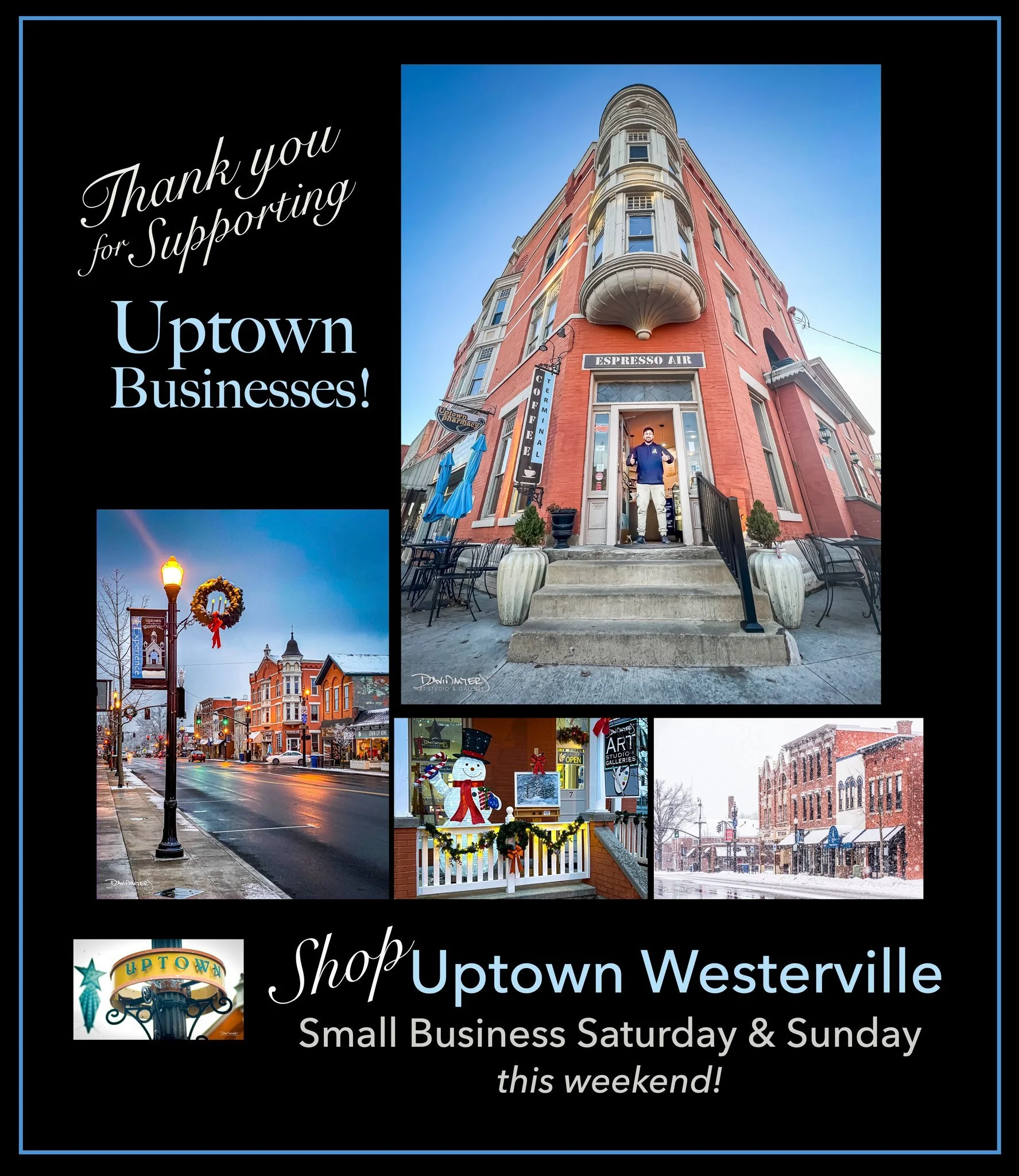 ✨ Experience Uptown &bull; Celebrate Creativity &bull; Shop Small ✨

This Small Business Saturday &amp; Sunday, we&rsquo;re embracing the people and places that make Uptown Westerville feel like home. Uptown is filled with independently owned shops r