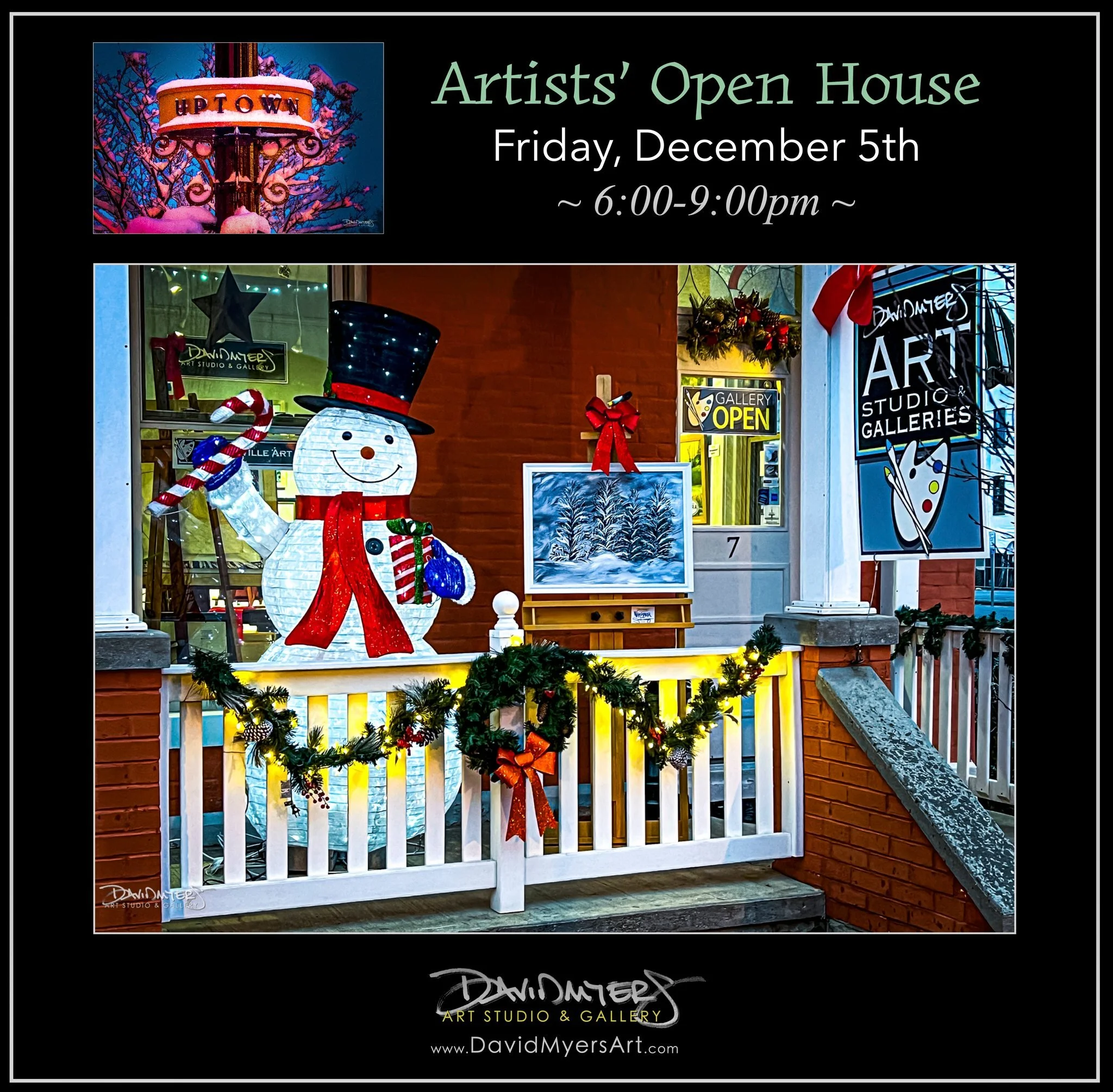 We&rsquo;re excited to welcome you to a special Artists&rsquo; Open House tomorrow night from 6&ndash;9 PM! Stop in before or after the Westerville Tree Lighting &amp; Parade to explore the gallery, meet artists, and enjoy an evening filled with crea