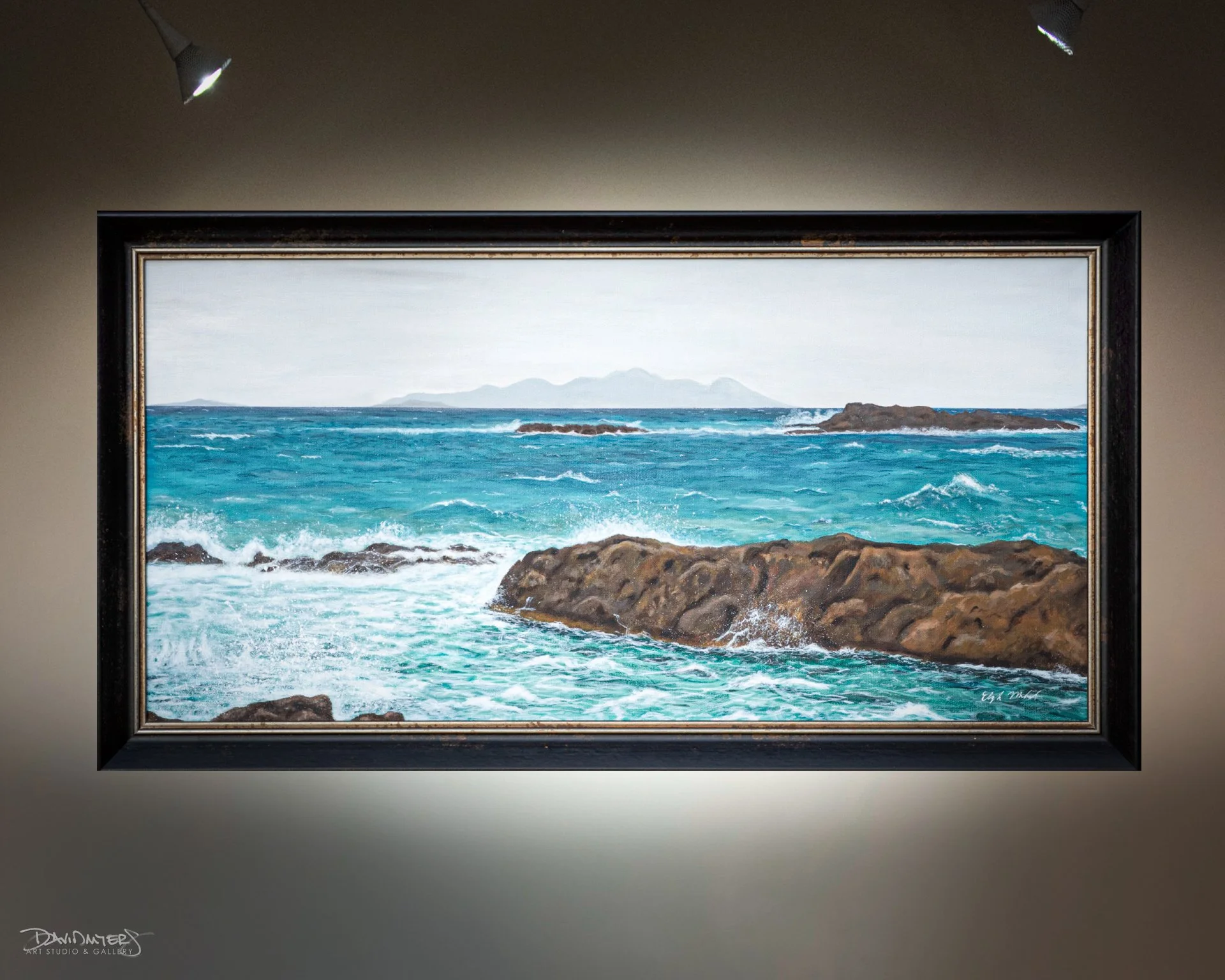 &ldquo;Water is the driving force of all nature.&rdquo; &mdash; Leonardo da Vinci

Ancient Current
18&rdquo; x 36&rdquo; | Acrylic on canvas
By Elizabeth MacLeod

Inspired by Elizabeth&rsquo;s own photography from the Greek island of Kos, looking acr