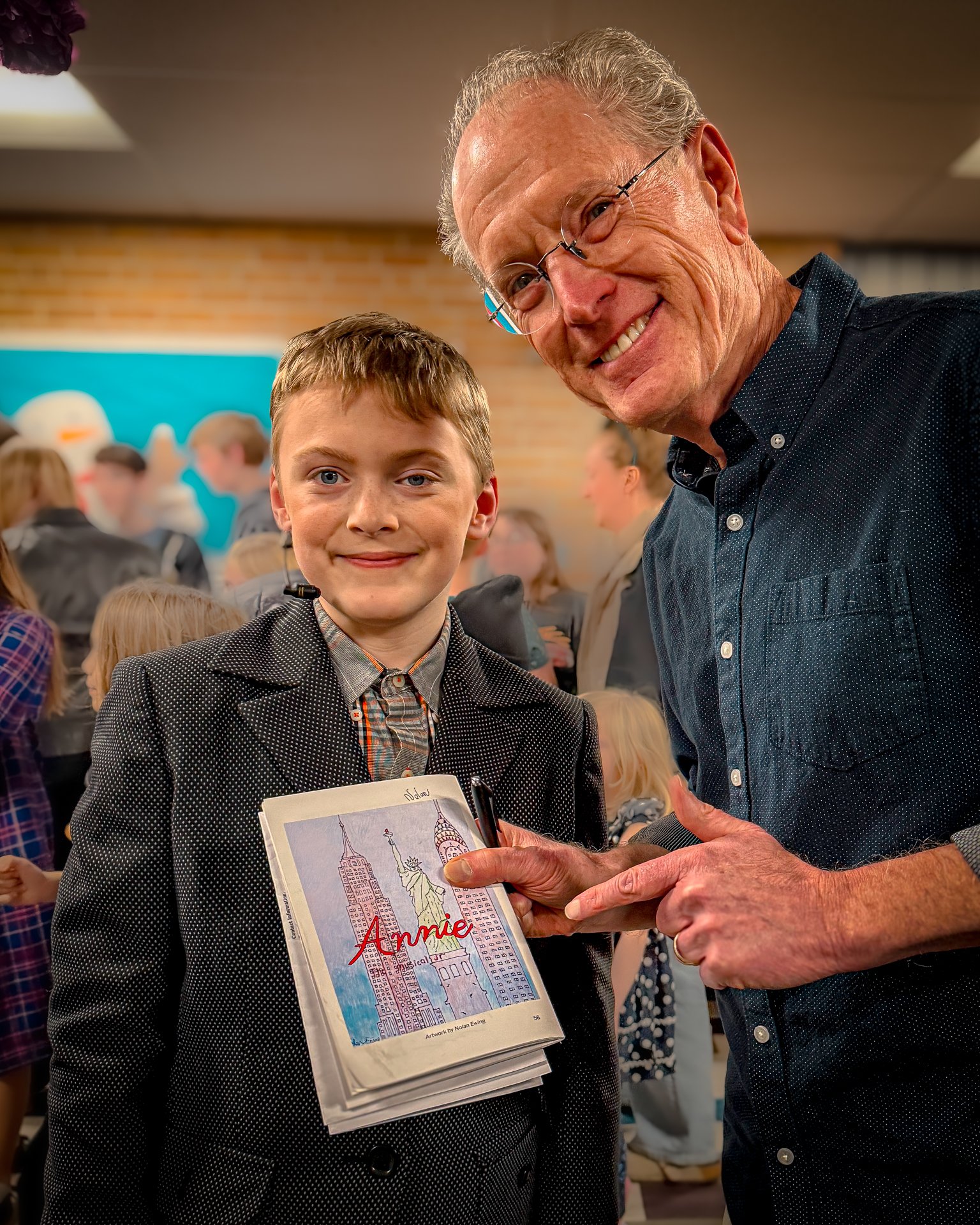 From the Art Studio to Center Stage 🎨✨🎭
At World Language Middle School&rsquo;s Annie Jr., Nolan&rsquo;s talents were on full display! He took the stage as Rooster with confidence, comedic timing, and bold stage presence&mdash;while his original il