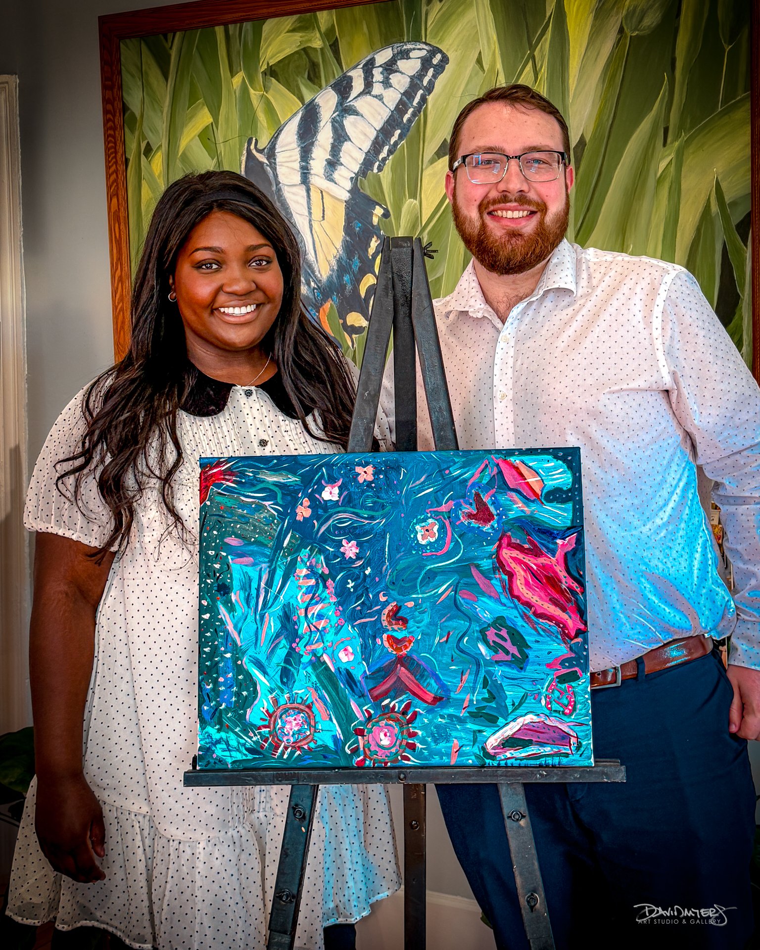 🎨✨ Celebrate the Journey ✨🎨
We celebrate a special day in the relationship of Temi and Jacob as they created a beautiful collaborative painting titled &ldquo;What a Journey it&rsquo;s Been.&rdquo;

Their painting brought to life the incredible path