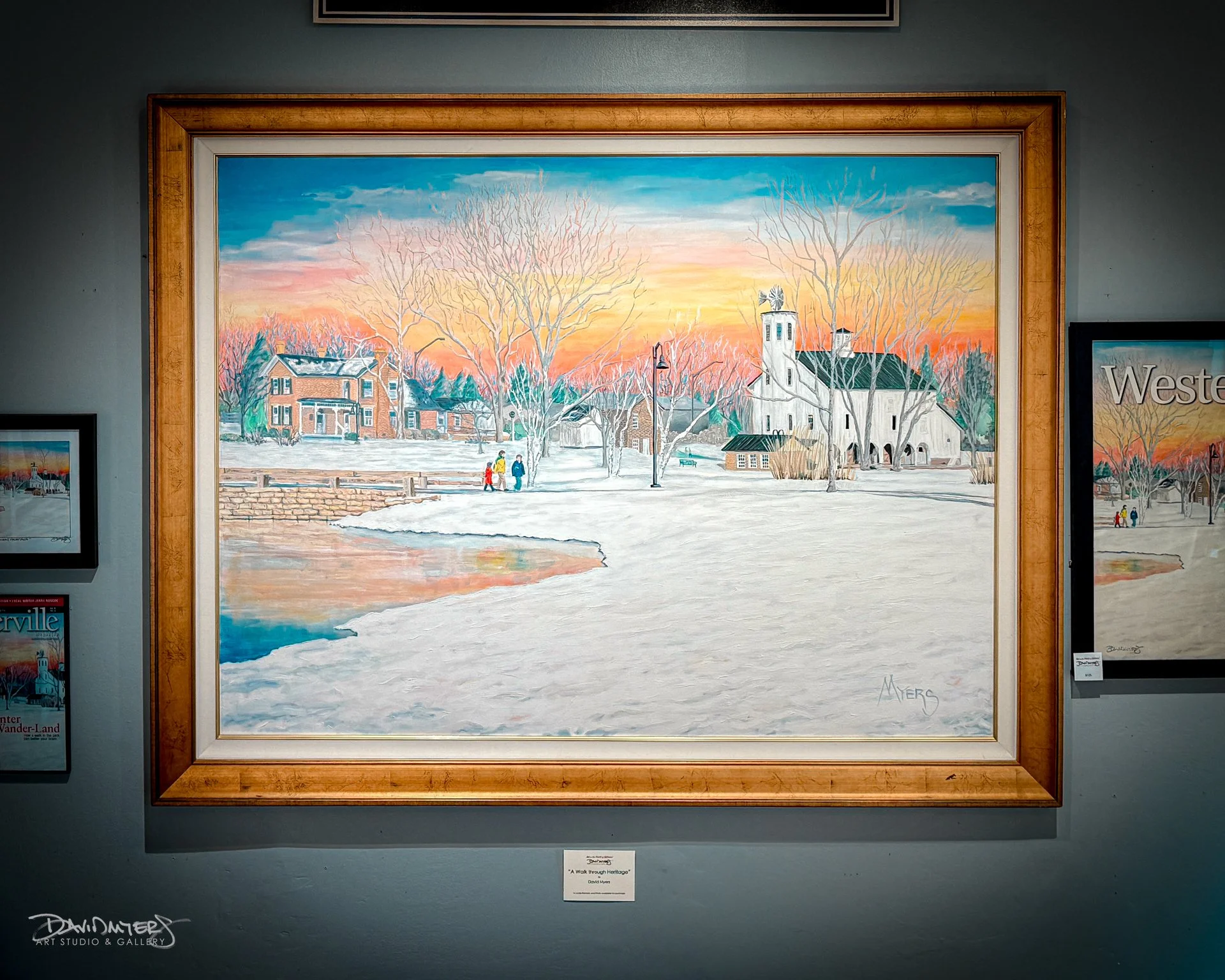 “a Walk through Heritage” - 36” x 48” framed, by David Myers, NFS - at gallery.  Prints, notecards available.