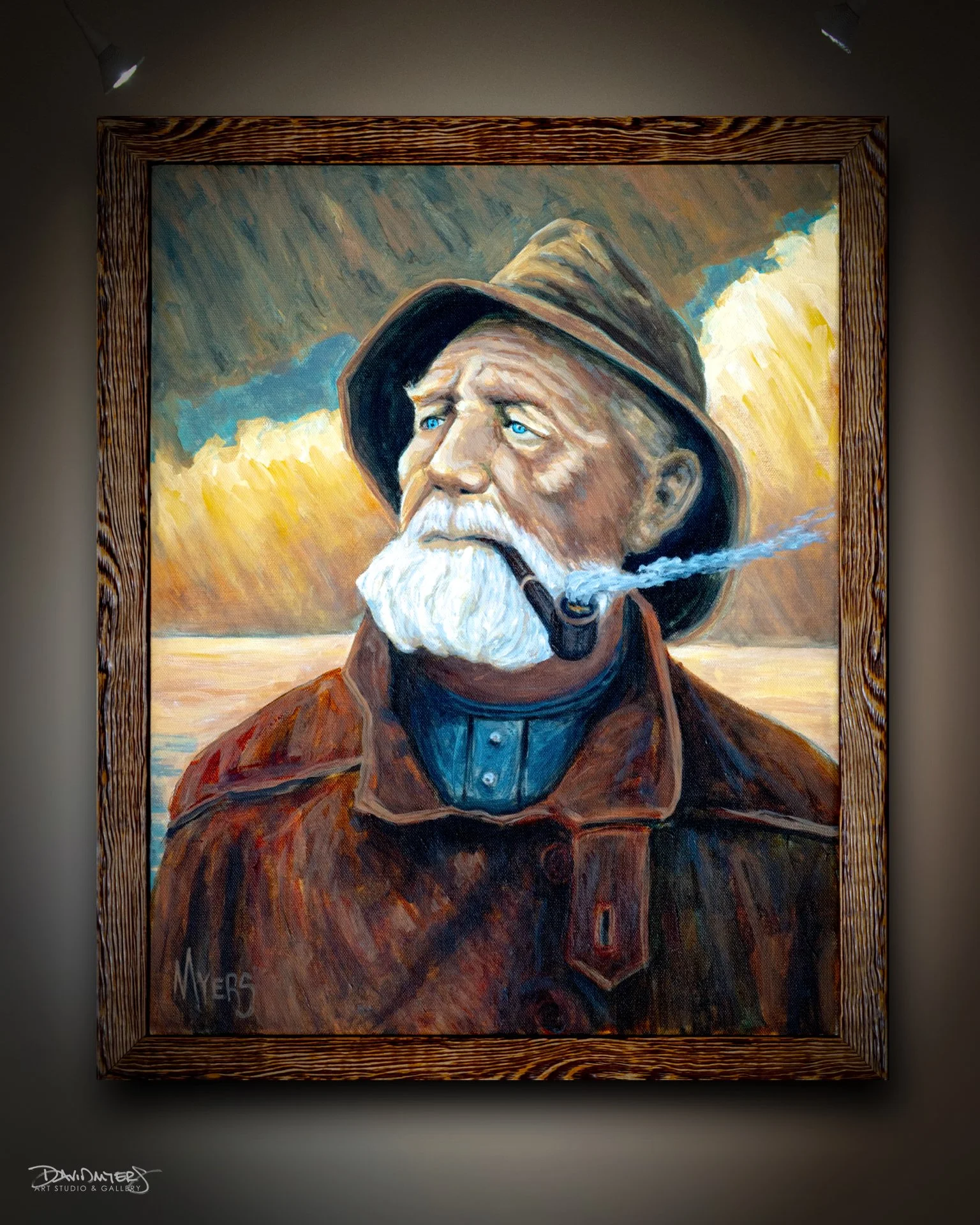 “Sea Captain” - 16” x 20” by David Myers, Commission, Private Collector, Westerville OH.  Prints available