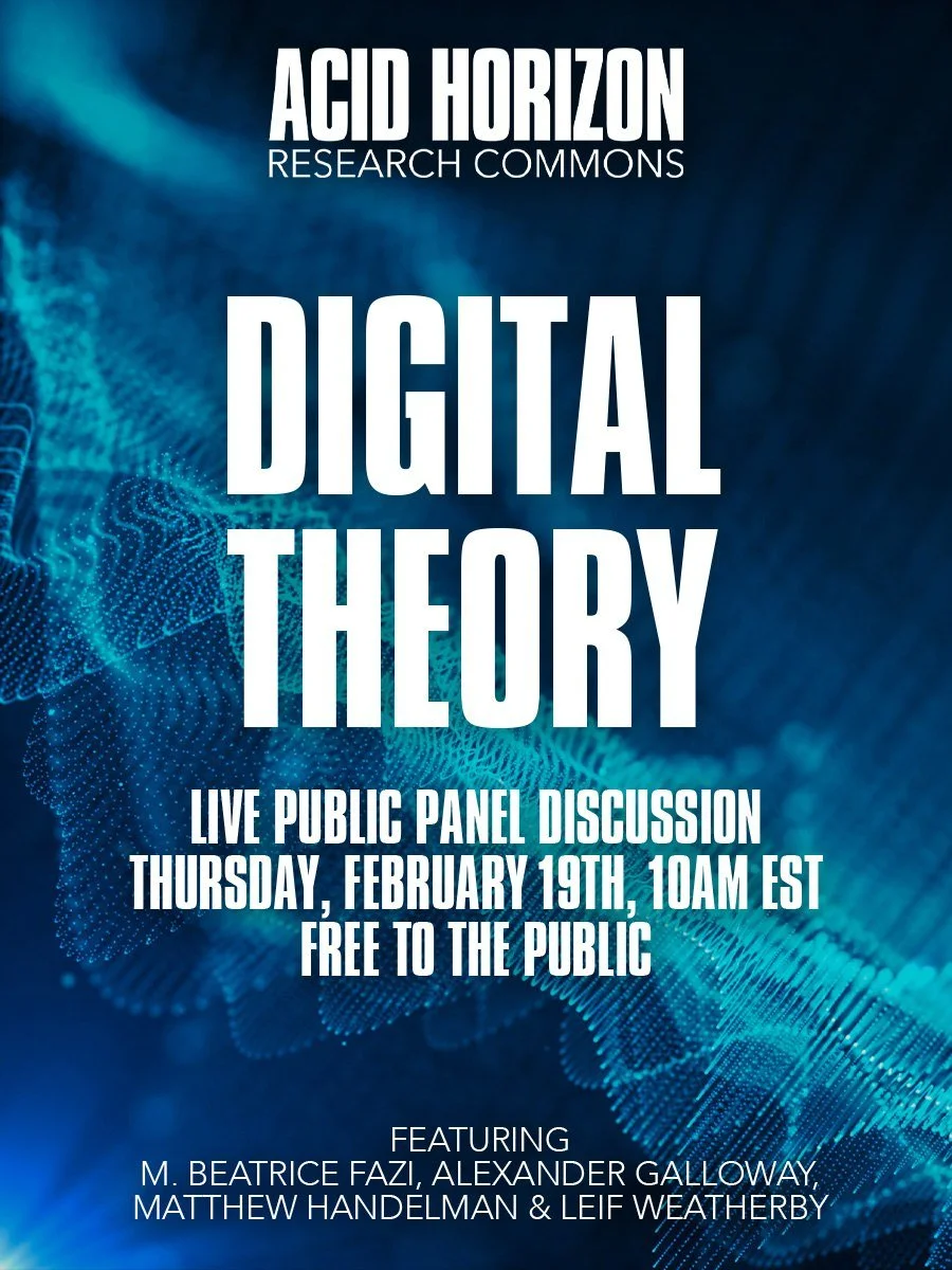 Free Public Panel: Digital Theory (University of Minnesota Press) — February 19, 10AM EST