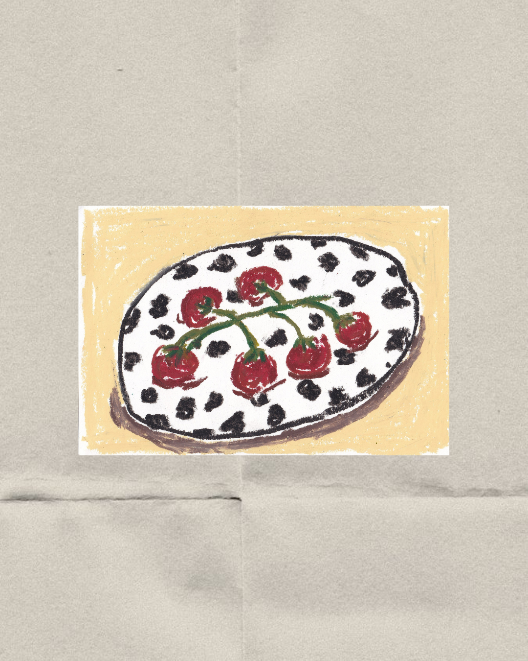 Tomatoes on polka dot plate.png