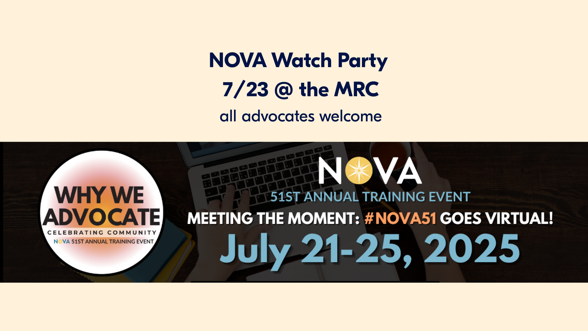 NOVA Watch Party for Advocates