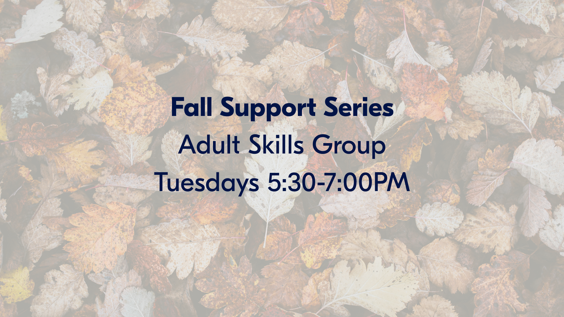 Skills Group for Adults: Sleep Hygiene