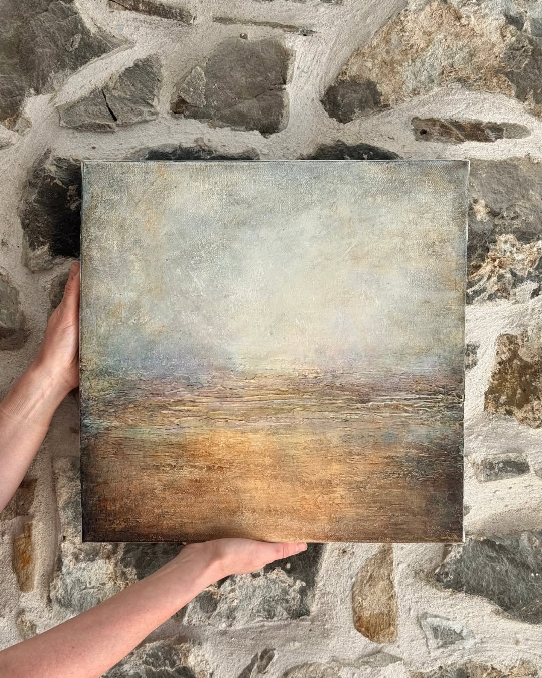 'Rustic Lands&rsquo; by Marion McConnaghie brings a sense of calm and quiet beauty to any space. With its earthy tones and tranquil composition, this piece invites you to pause and breathe. 

Available now at her studio on the first floor.
@marionmcc