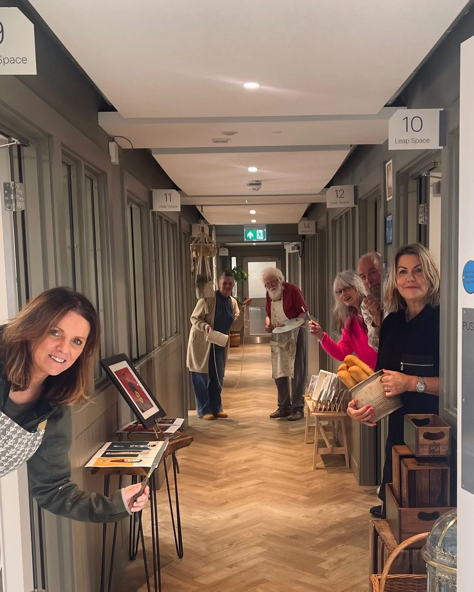 Some of our favourite faces! Our resident artists having a good aul catch up &mdash;  fuelled by community, connection and coffee!