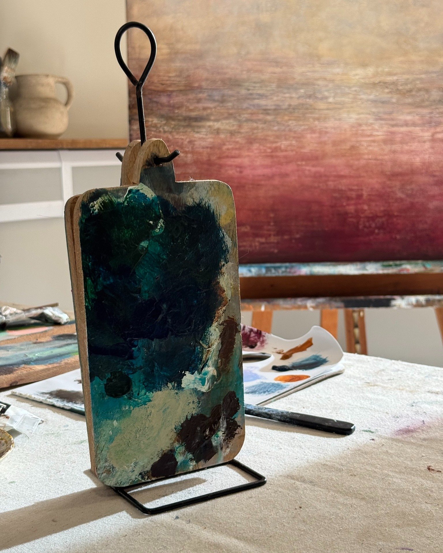 Accidental beauty at its best &mdash; these stunning little chopping boards found their charm when Marion McConaghie set her wet paintbrush down on them. 

Just a reminder that the most beautiful things often appear when you least expect them.