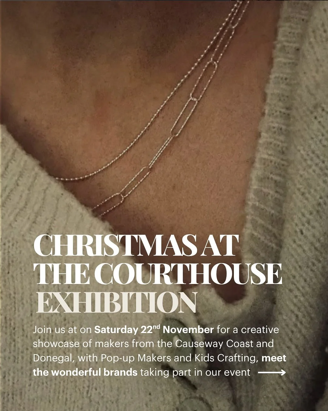 Christmas at The Courthouse continues this weekend!
We&rsquo;re thrilled to showcase an exciting line-up of talented makers, featuring art, macram&eacute;, gin, and beautifully crafted sustainable pieces. ✨
Take a look at our full exhibition line-up 