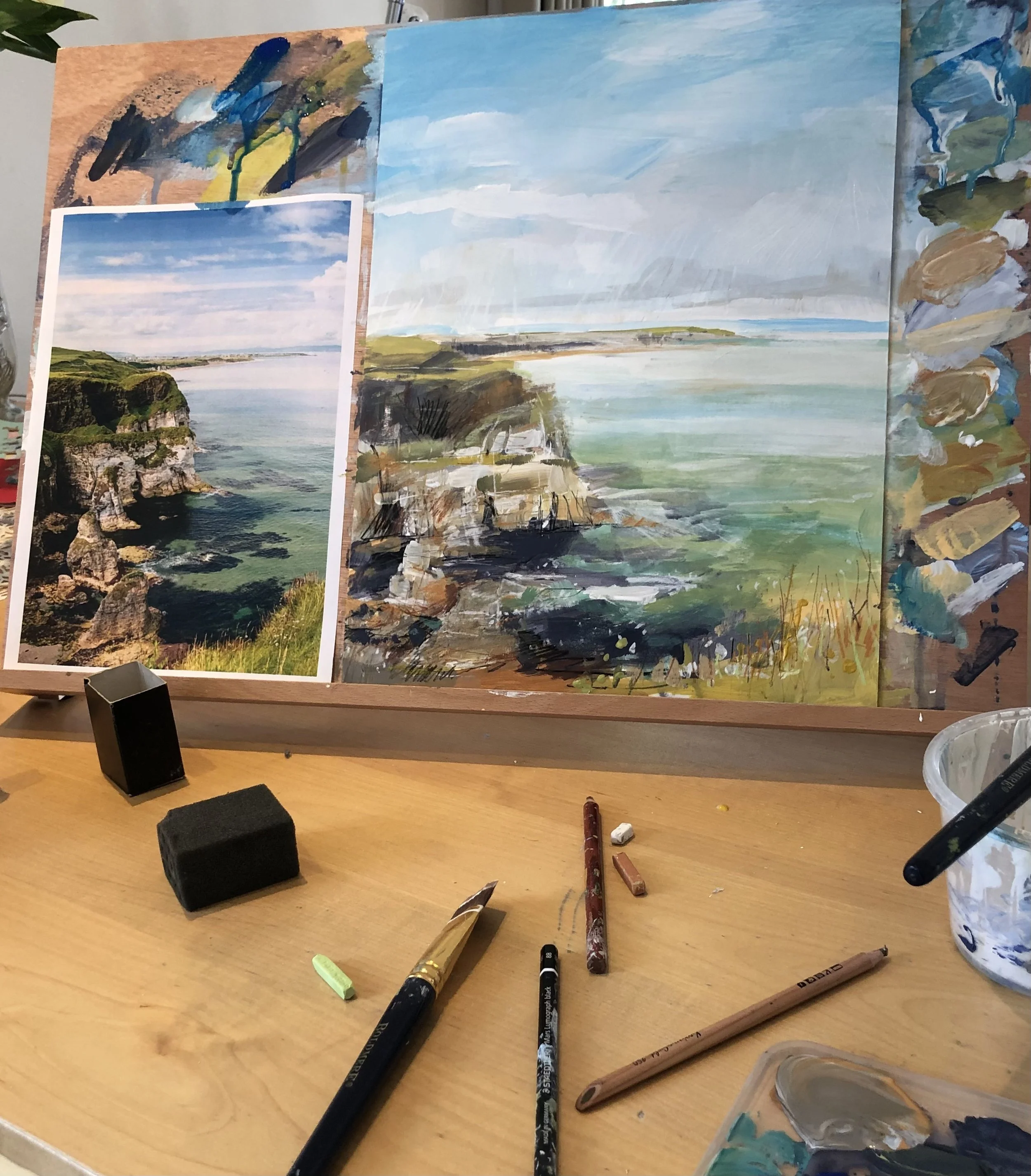 Acrylic Landscape Painting with artist Sarah Carrington