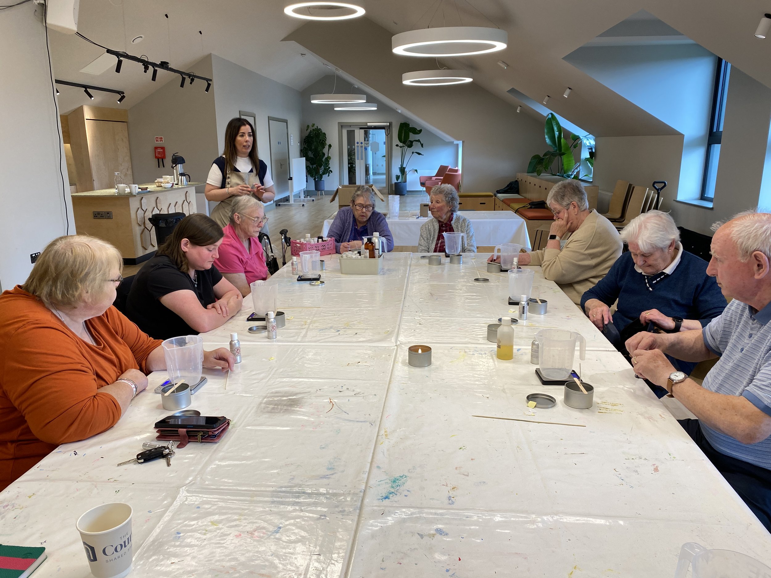 Candle Making with Ballybogey Over 50’s Group