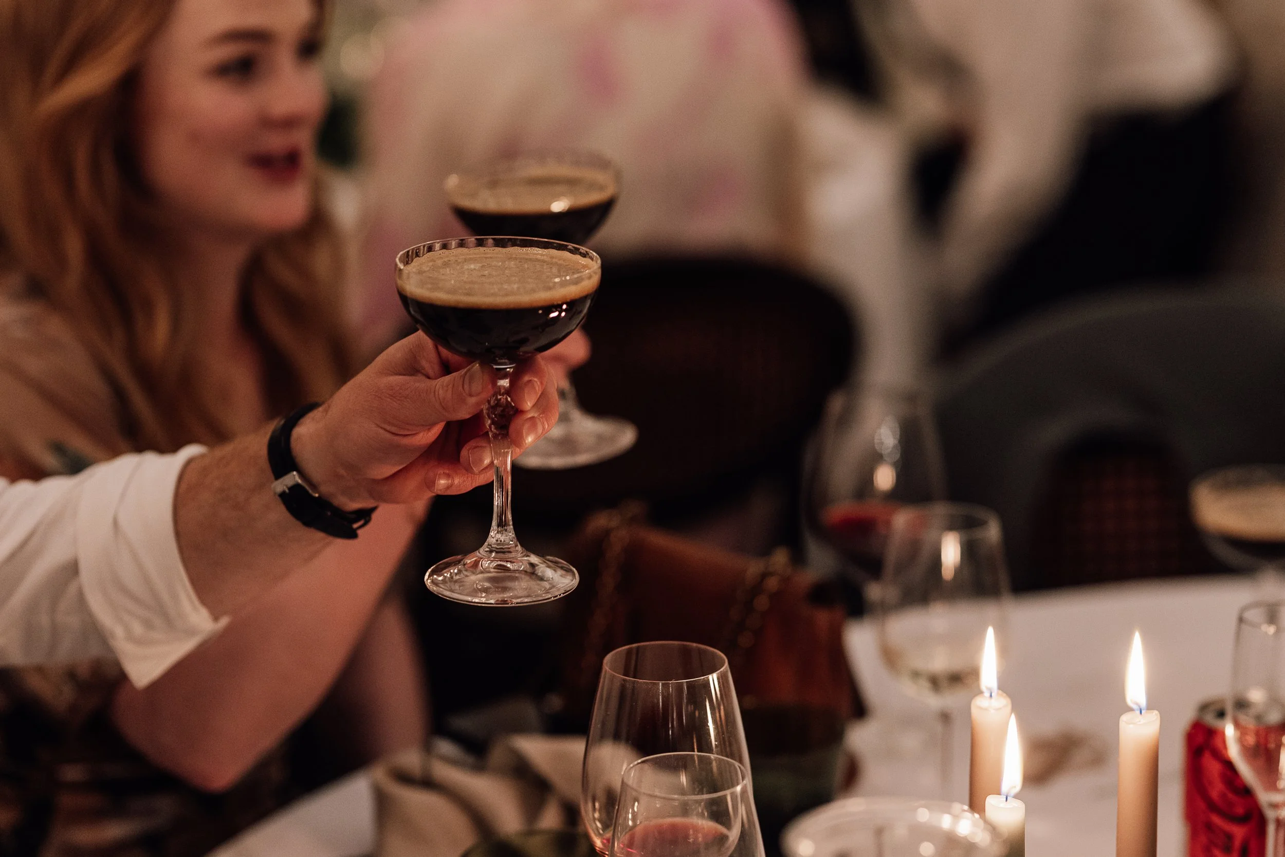 espresso martini til Bryllup på Møllerup Gods
