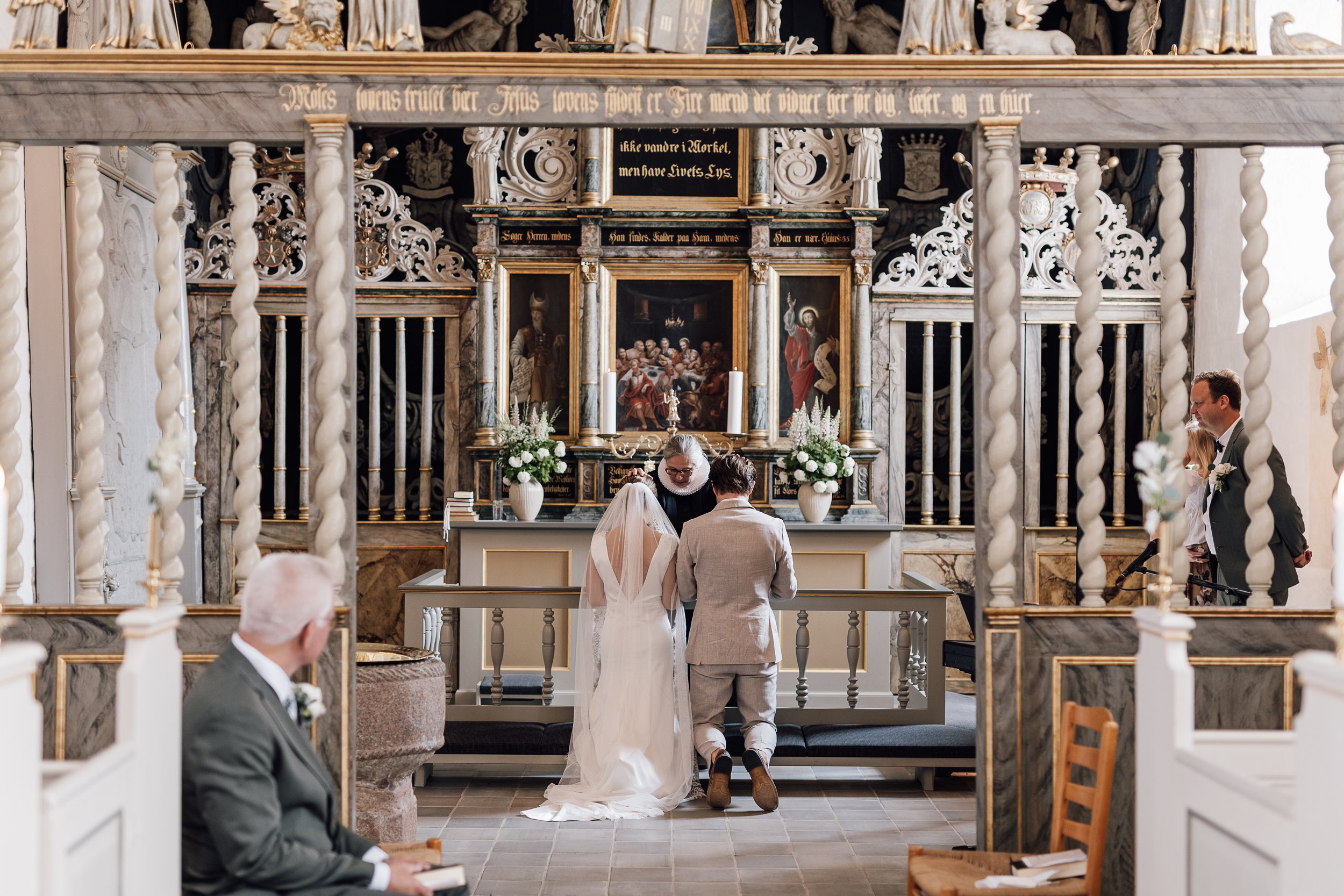 Bryllup i Felsted kirke. Bryllup på Møllerup Gods