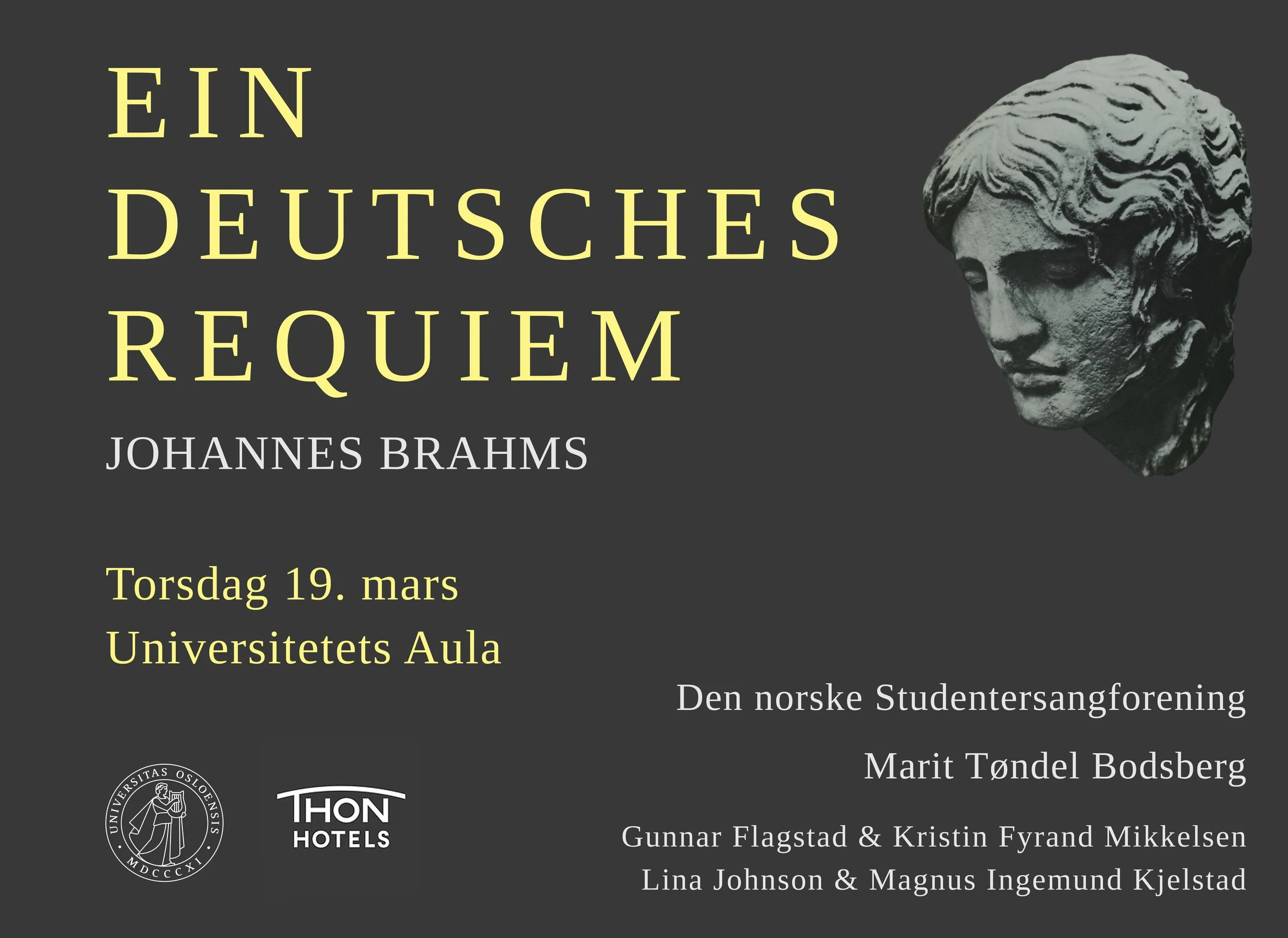 Den norske Studentersangforening fremfører Ein deutsches Requiem