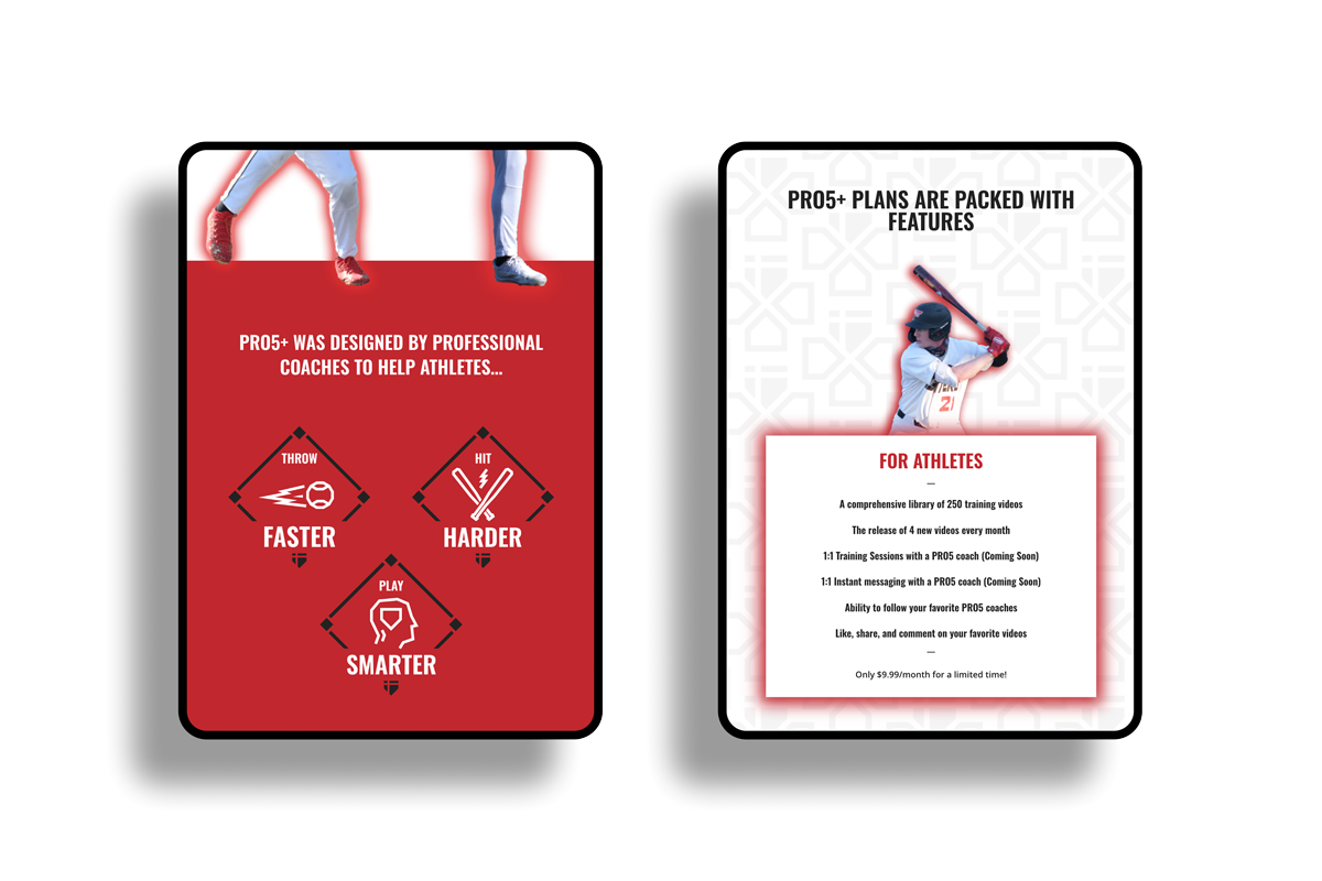 PRO5+ Website Mockup - Tablets