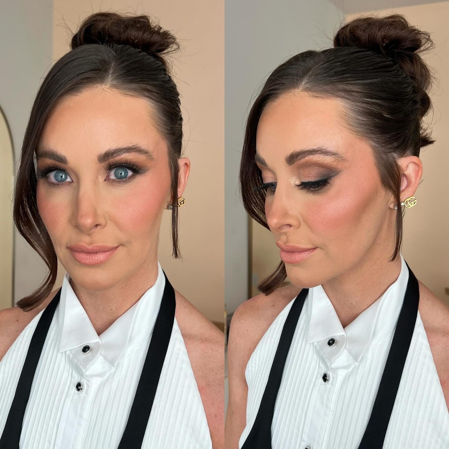 This look was SO fun to create! ⚡️Matte, smoky eye with a slick back hairstyle. Seriously obsessed with how hot @merylbender looks! 🖤 

#looklovebeauty #slickbackhair #matteeyeshadow #charlottehairandmakeup #charlottemakeupartist #charlestonmakeupar