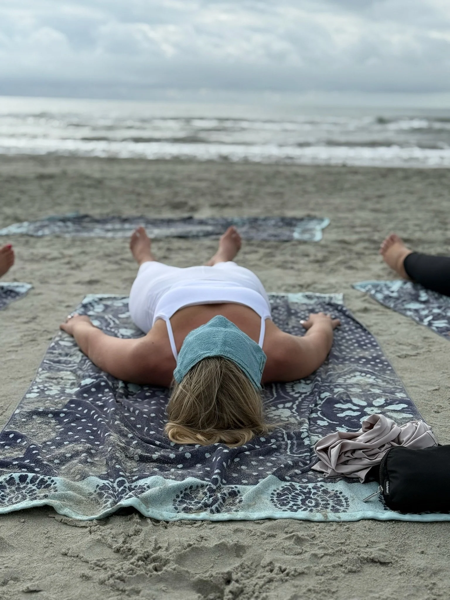 Charleston bachelorette party zen moments with Serenity Tree Yoga on Folly Beach. 
