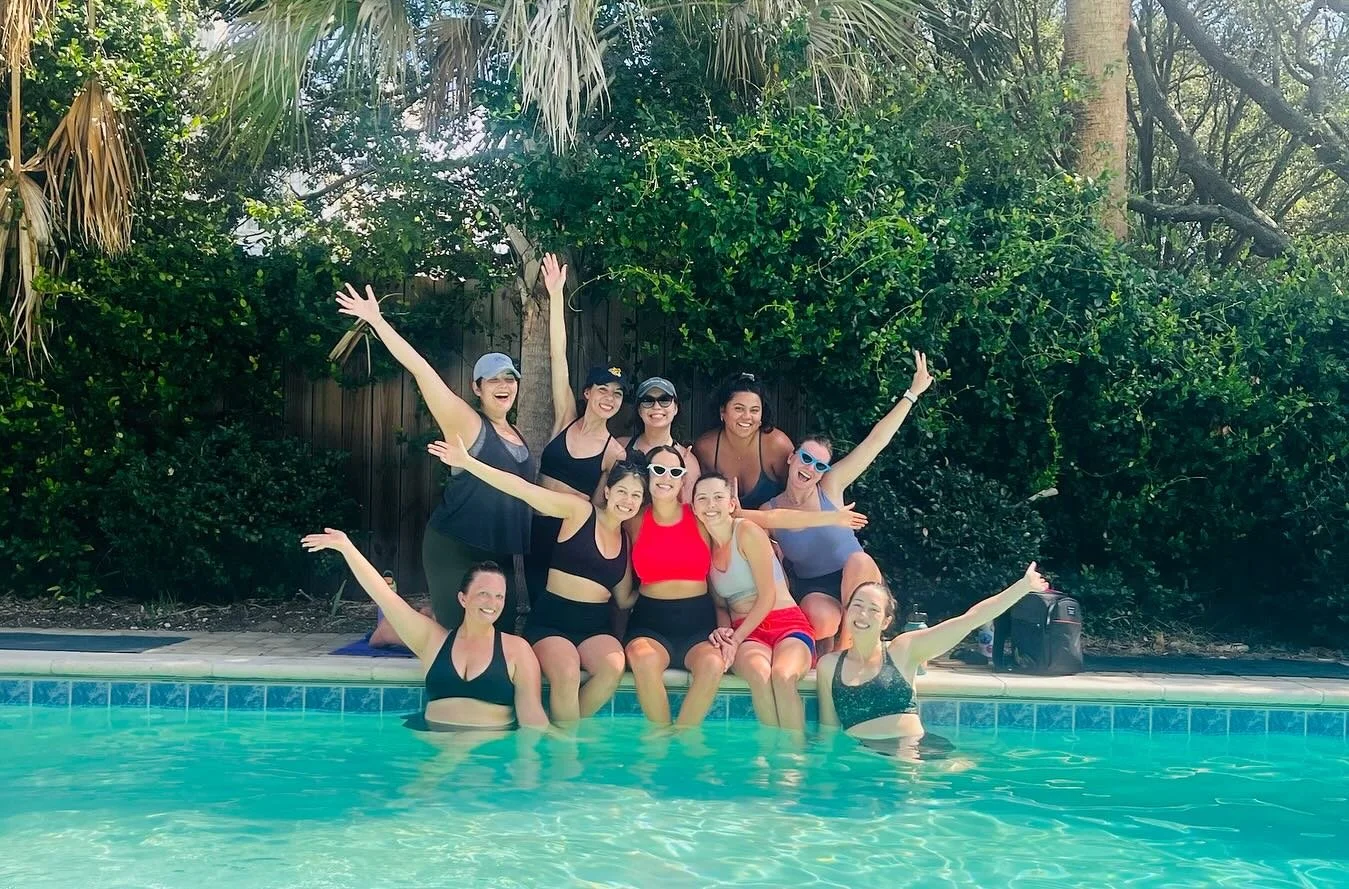 Private yoga session at a Charleston vacation rental