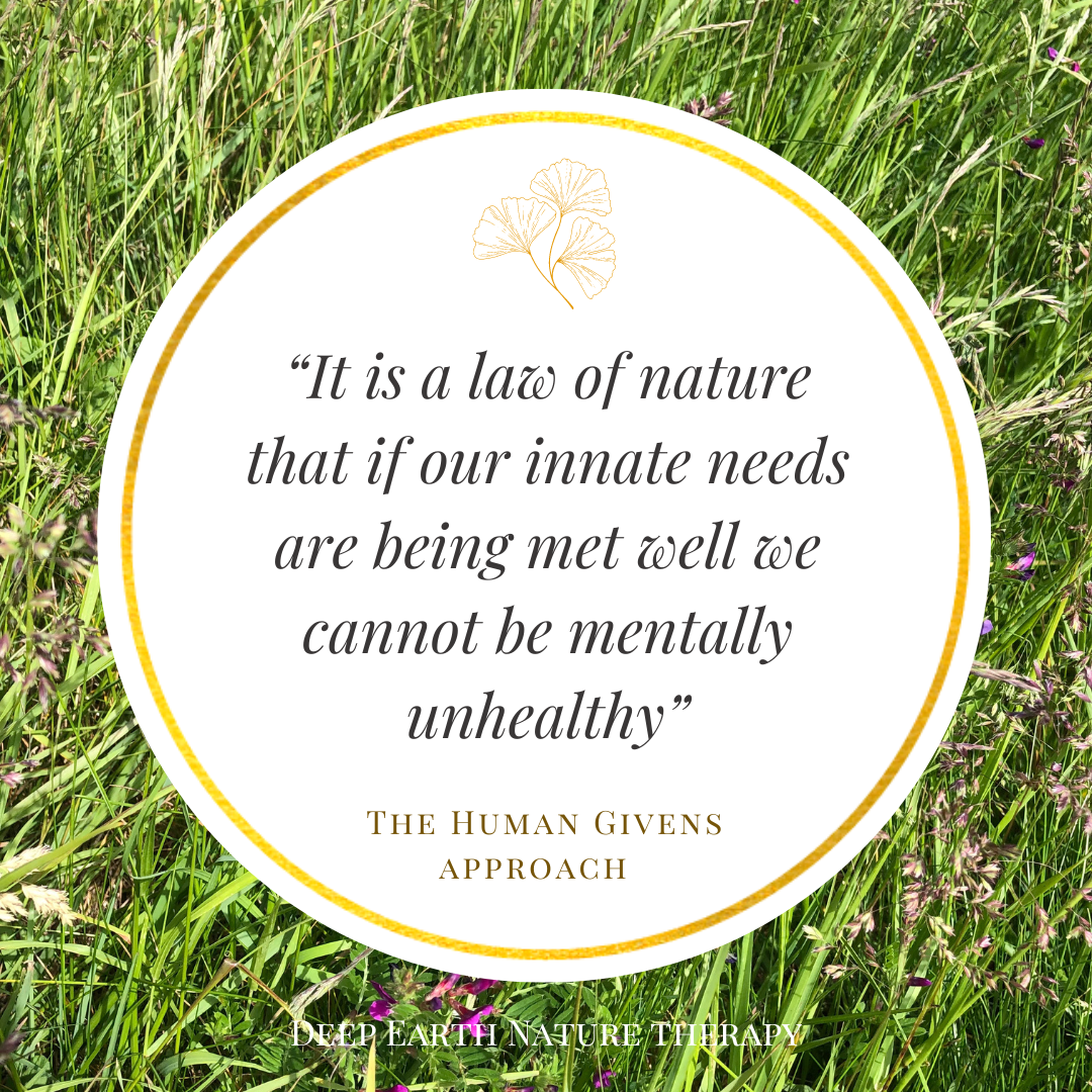 What Is Human Givens Therapy? — Deep Earth Nature Therapy
