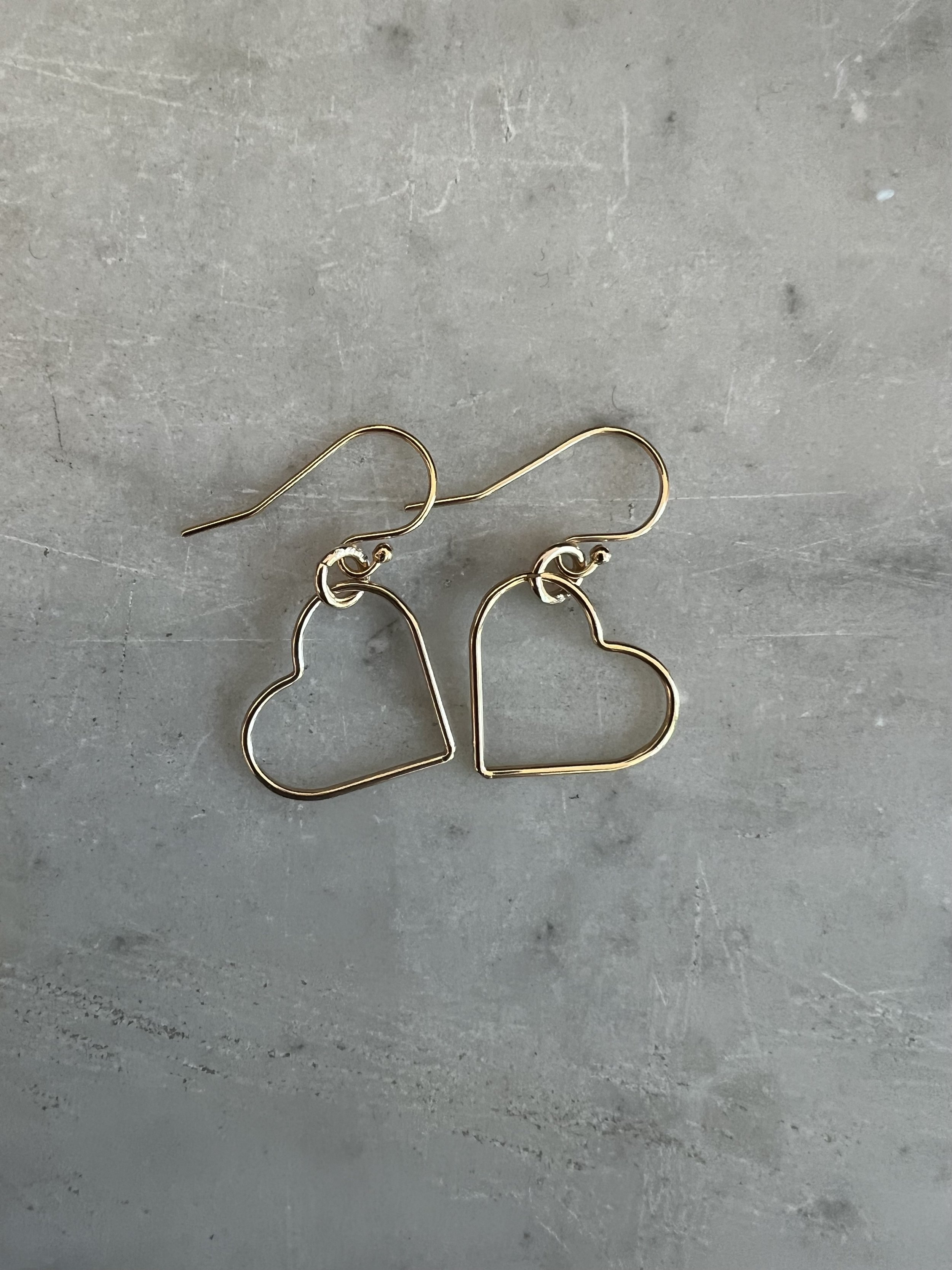 Gold Filled Heart earrings