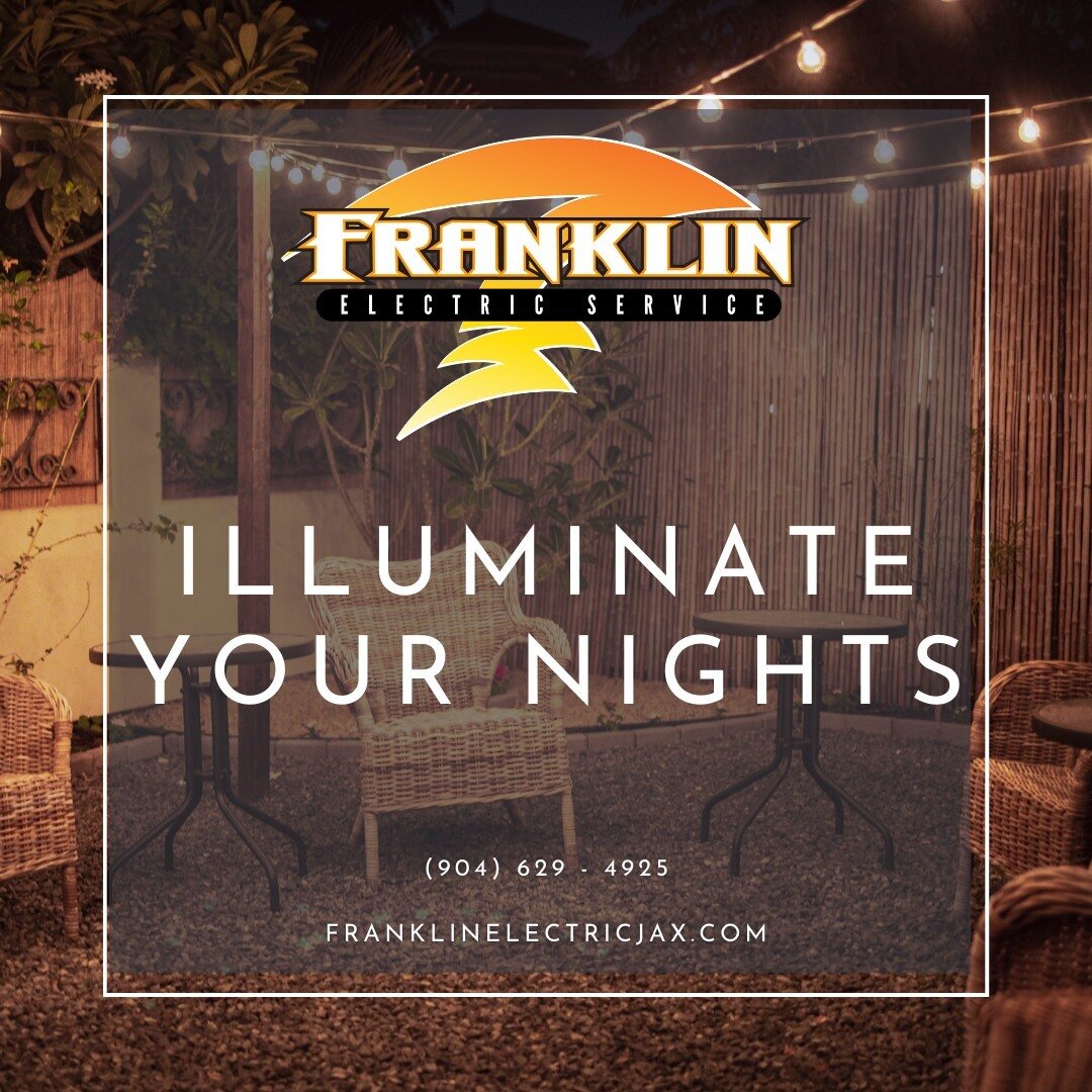 Our experts at Franklin Electric will professionally install outdoor lighting to enhance safety, ambiance, and functionality. Enjoy your outdoor oasis well into the evening with thoughtfully placed and beautifully designed lighting solutions. 

 #Out