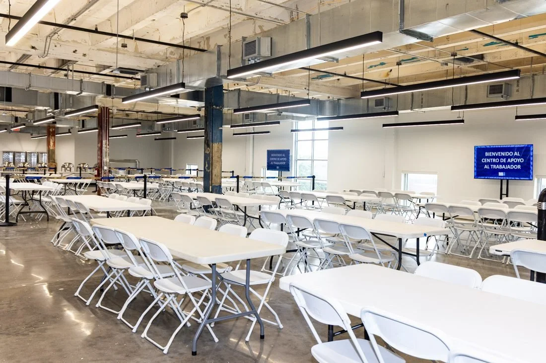 Worker Support Hub cafeteria