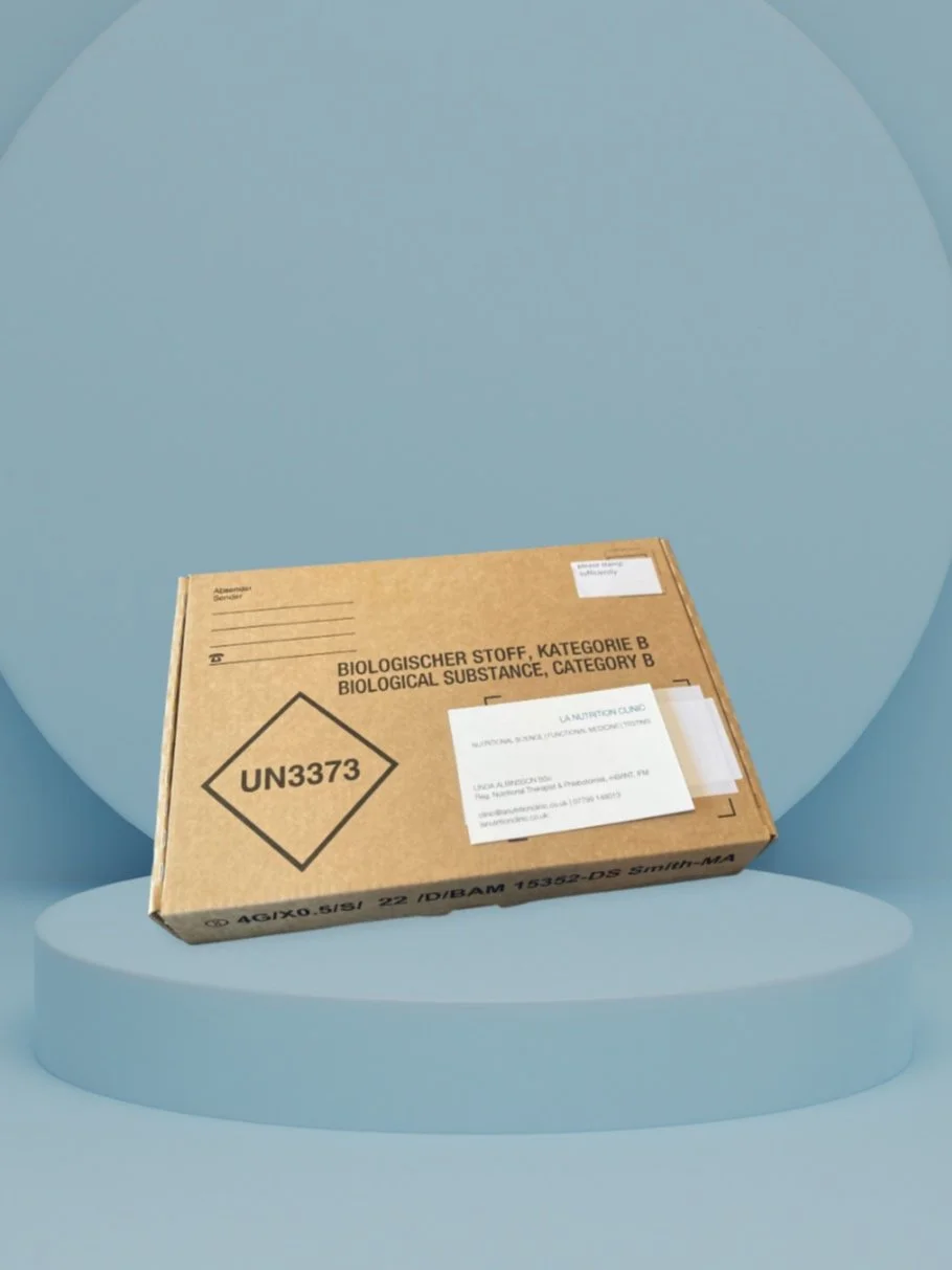 box of SIBO and stool analysis home test kit