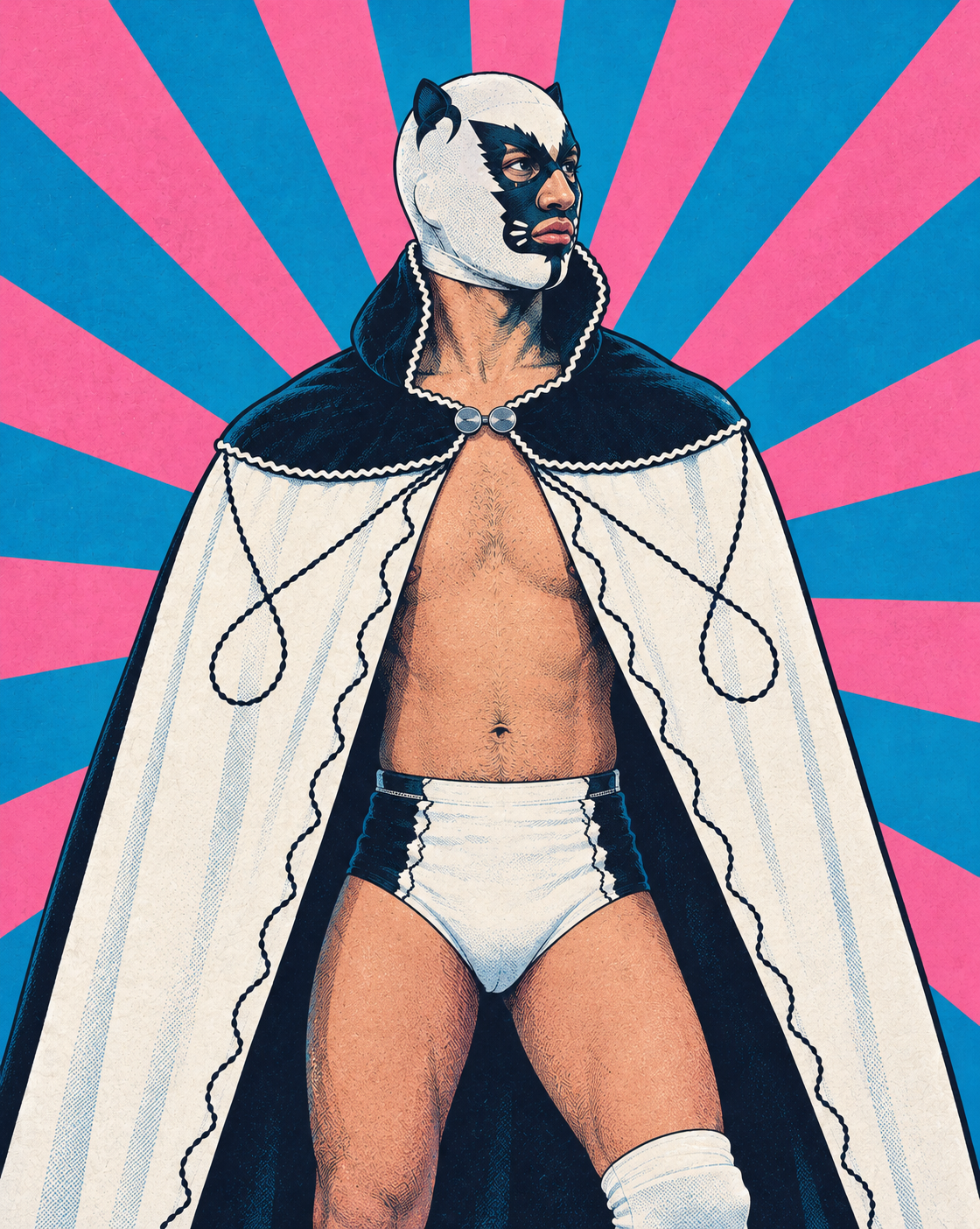 Masked Luchador in Radiant Pop Art.png