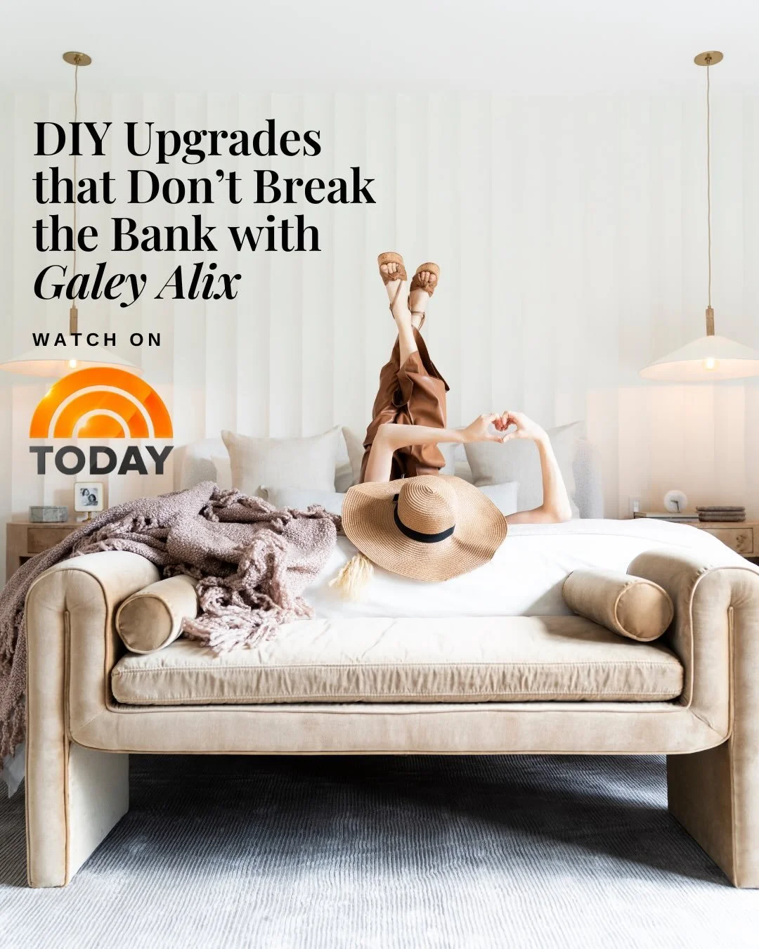 Yesterday our girl @galeyalix rocked the @todayshow giving her expert tips on upgrades you can do to your space that wont't break the bank. 💸Full segment now available on Today.com and her book, "You Can Do Beautiful Things" is now availab