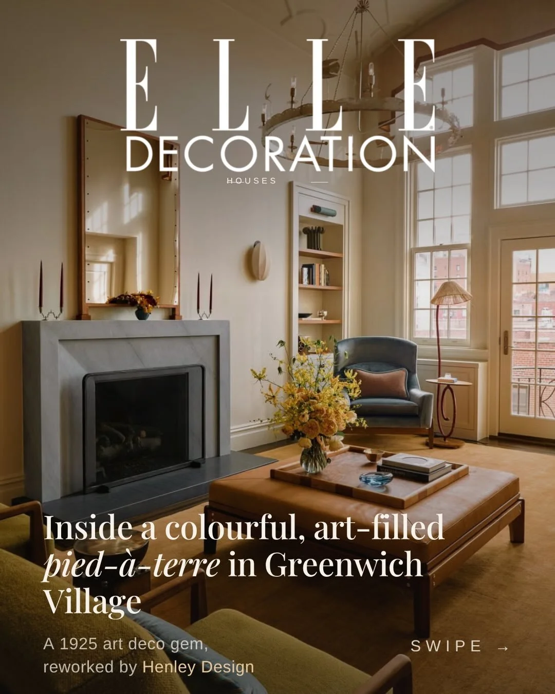 The perfect fall palette right on cue! 🍂 @elledecorationuk takes us inside this art-filled Greenwich Village gem designed by @henley_design where autumnal hues and rich textures have us ready to rewatch You've Got Mail. 🤎
📸 @guillermocanophoto 
St
