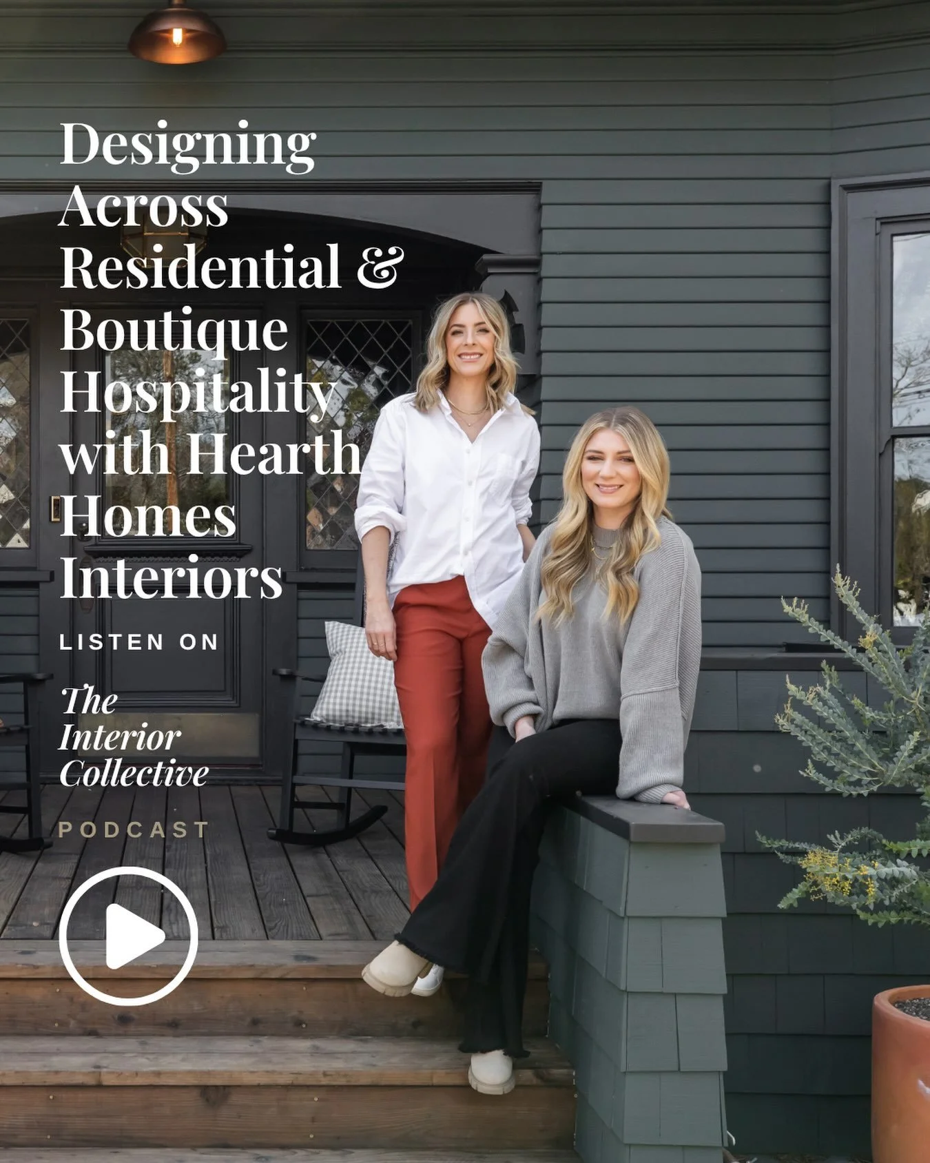 Weekend playlist! For any residential designers curious about expanding into hospitality, this conversation with our client @hearthhomesinteriors on @theinteriorcollective podcast is for you! Linking to the episode in stories. Thank you @anastasiacas