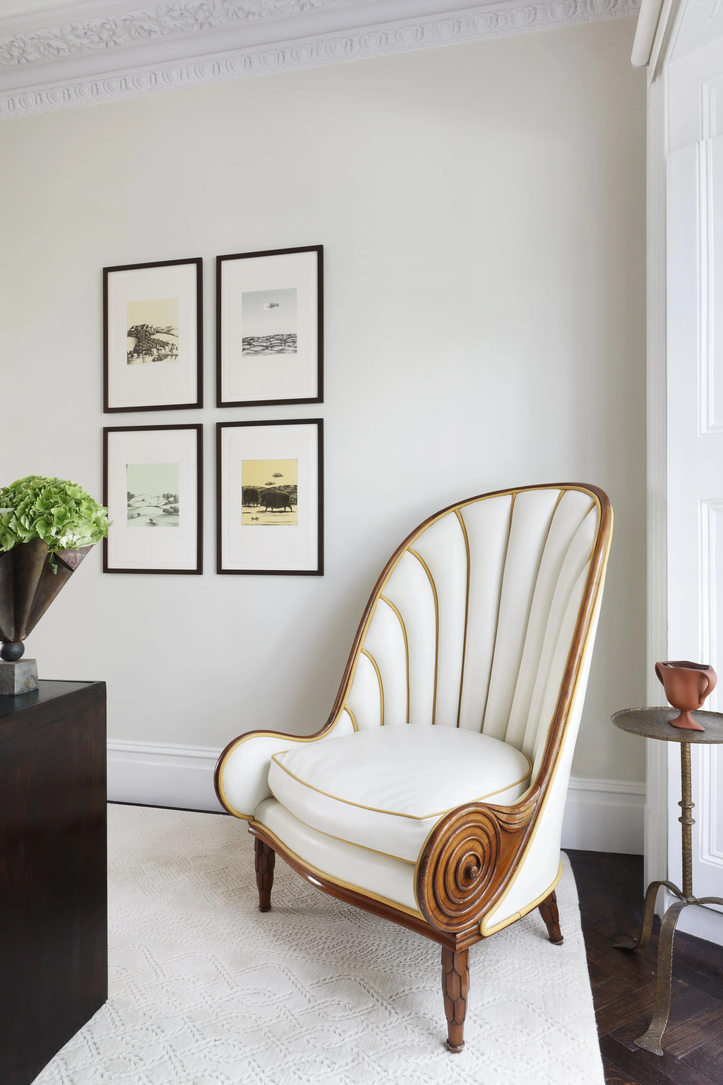 Nautilus Armchair designed by Paul Iribe produced by Annibale Colombo (1970)