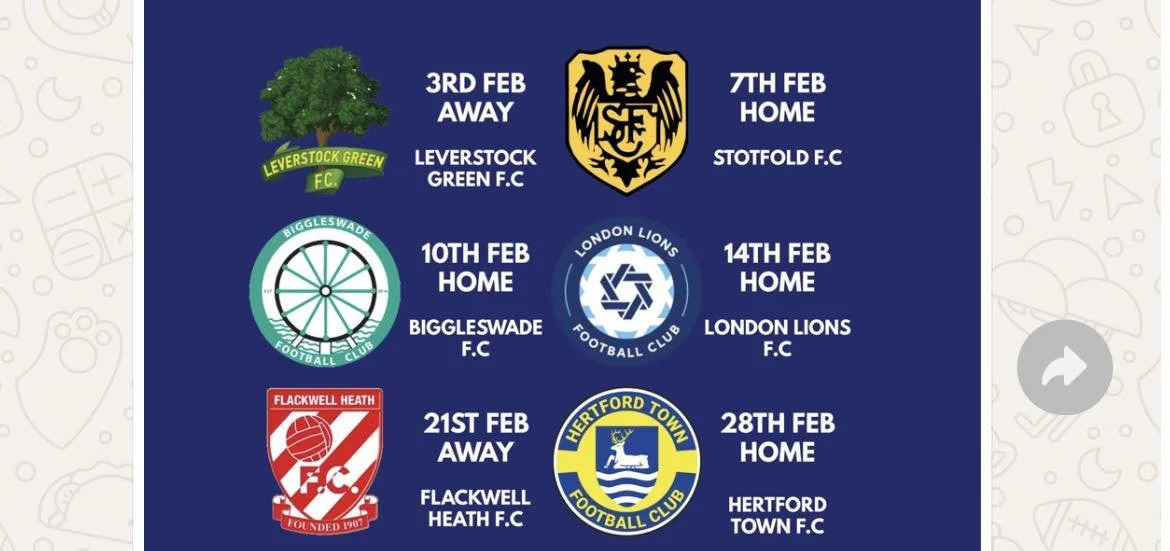 FEBRUARY FIXTURES