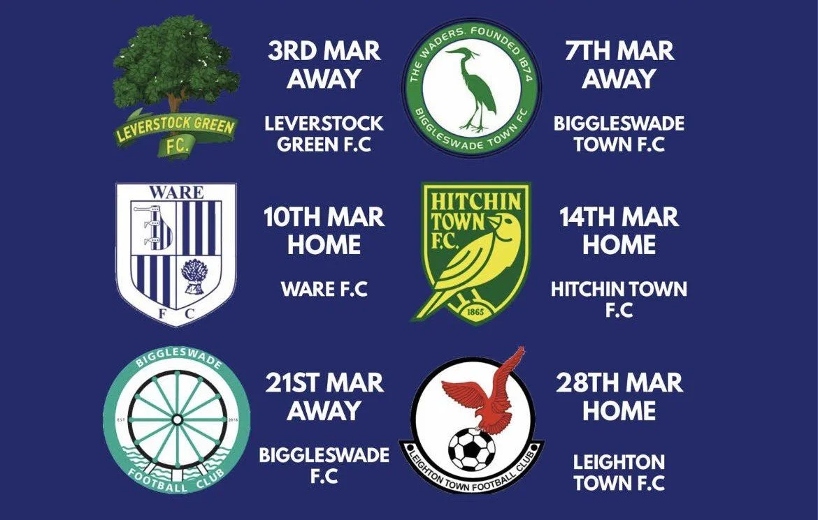MARCH FIXTURES