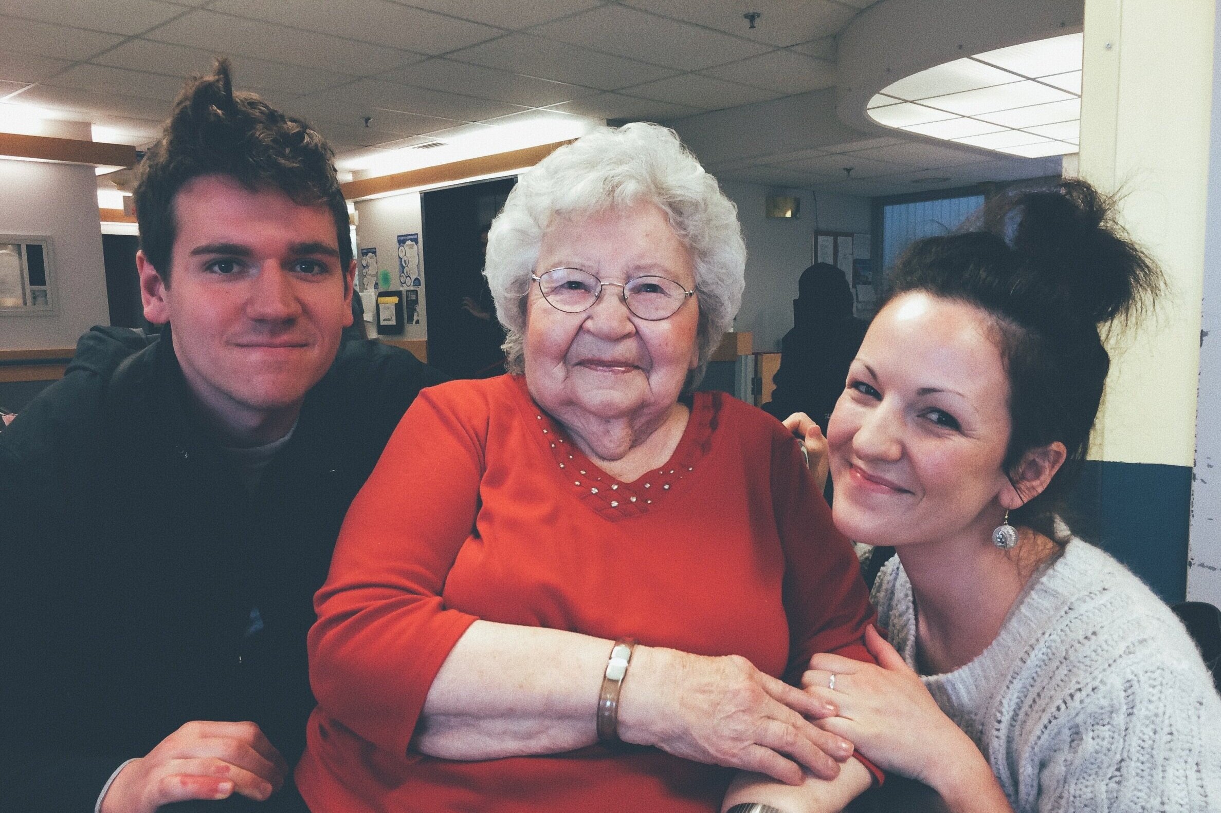  Jérémie &amp; Janelle with the late Augustine Abraham 