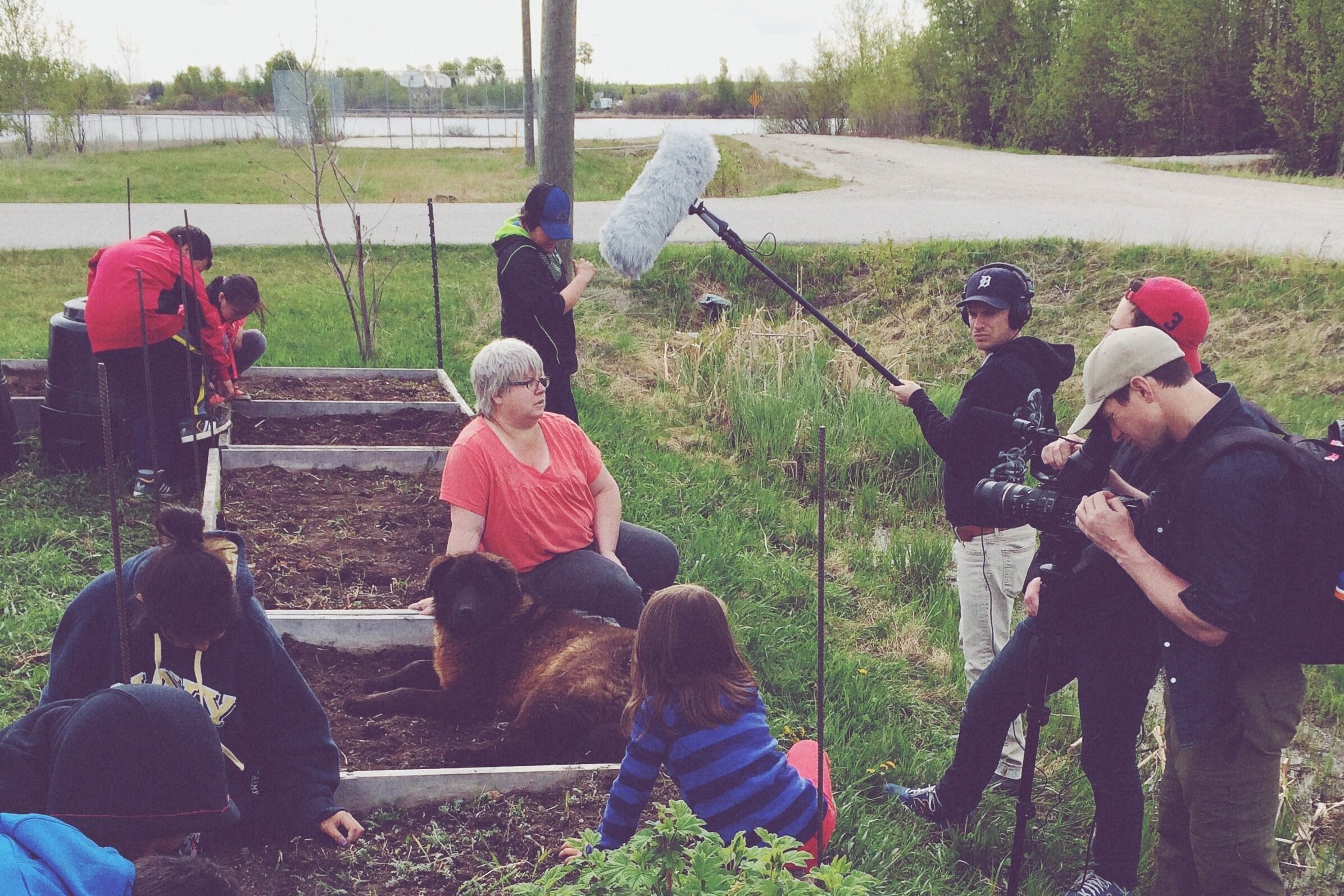  On location for A Right to Eat, 2014 