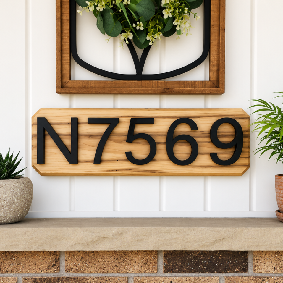 Address Plaque - Ambrosia Maple