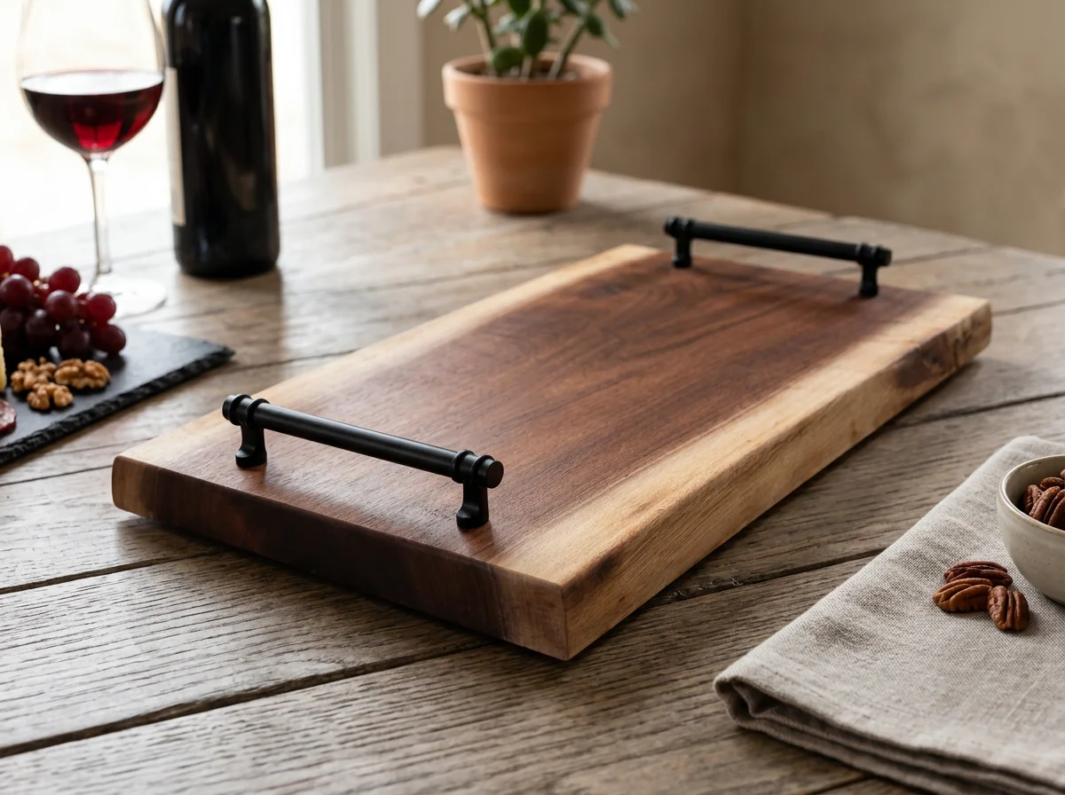 Serving Board - Live Edge Walnut