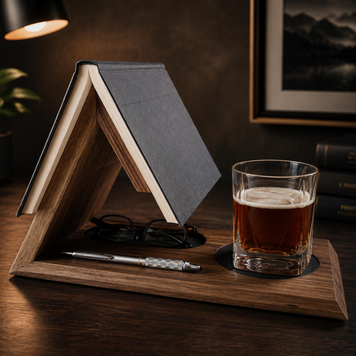 Triangle Floating Book Holder