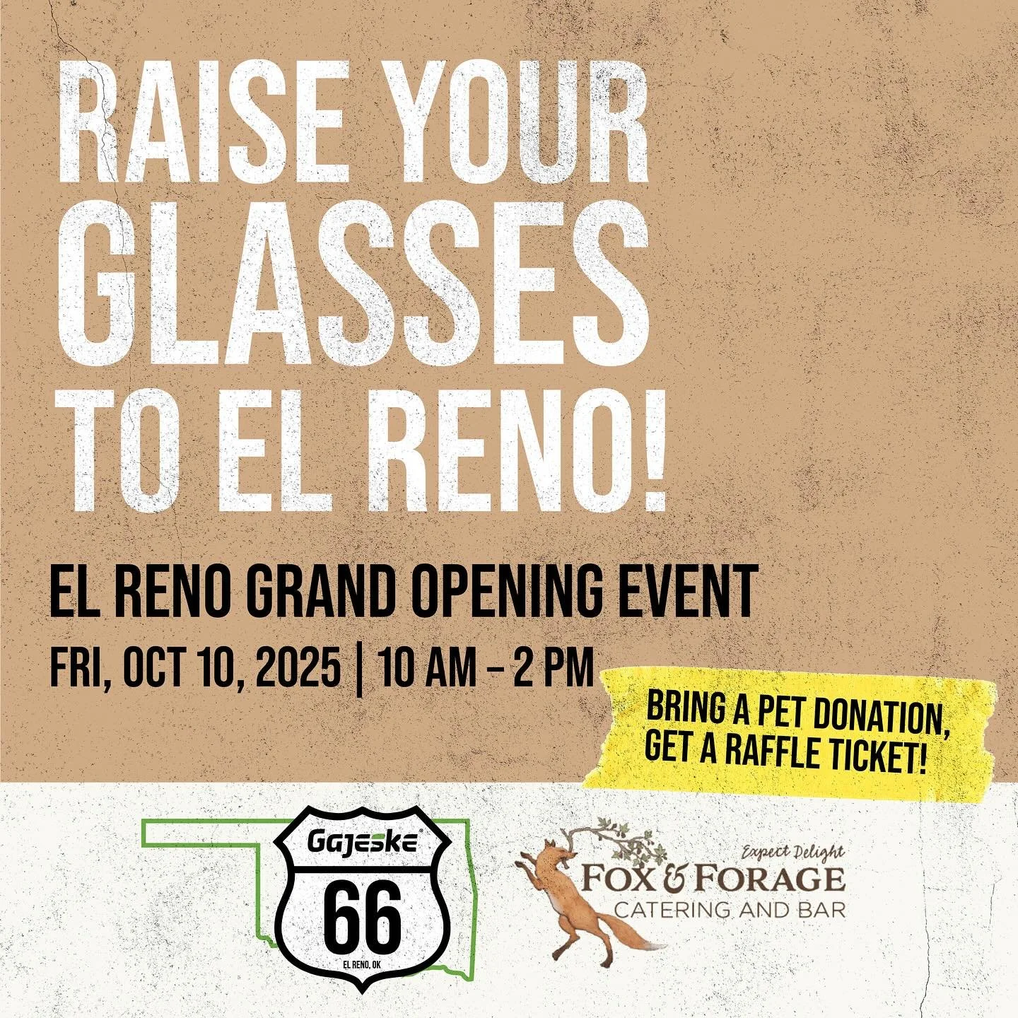 Welcome to Oklahoma, Gajeske! We&rsquo;ll be serving beer, wine, and refreshments at their grand opening event in El Reno on Fri, Oct 10th from 10 am &ndash; 2 pm. 🍻

Join us at their new location (3675 Allan Industrial Dr) to enjoy live music 🎵, e
