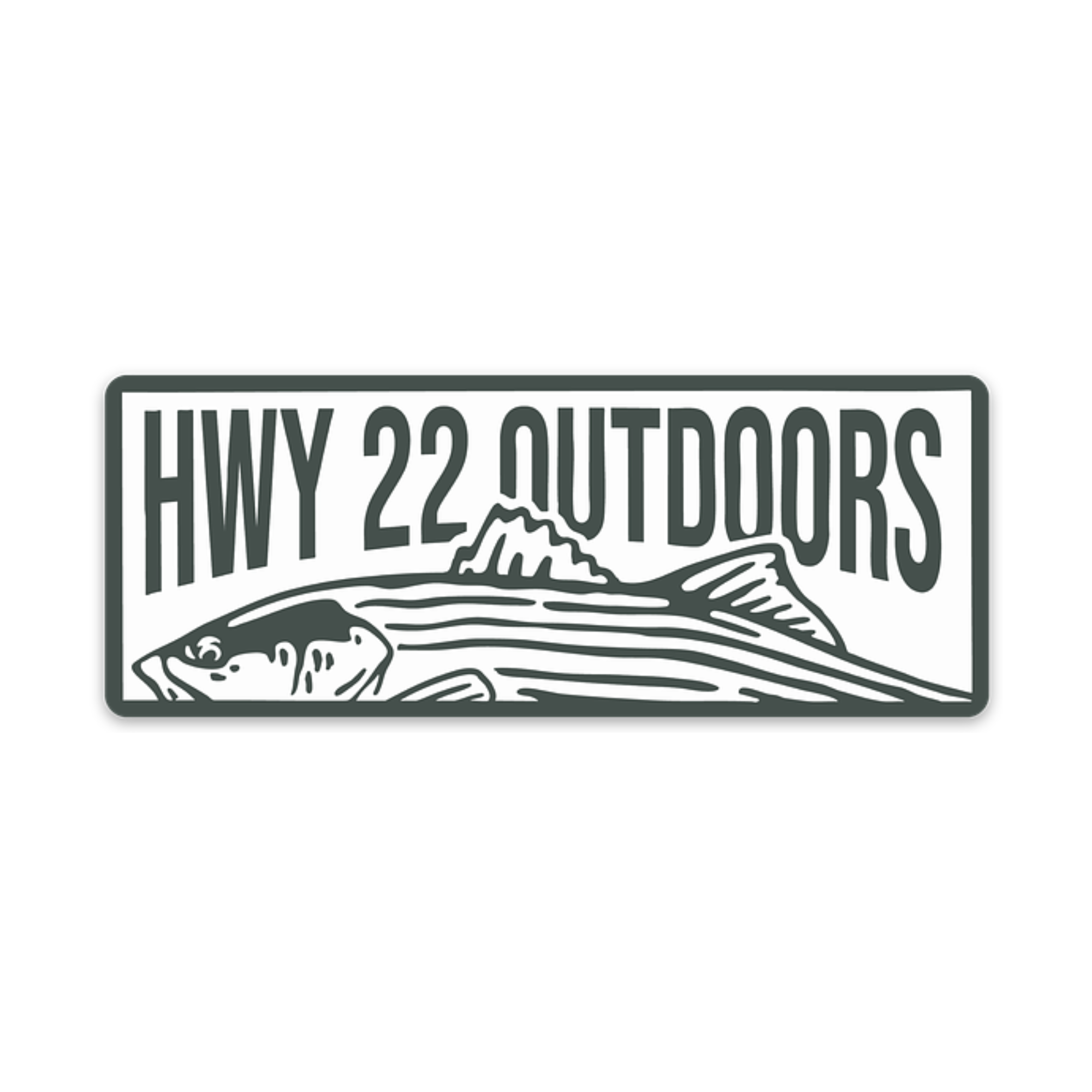 "Sodium Free" Striped Bass - Sticker