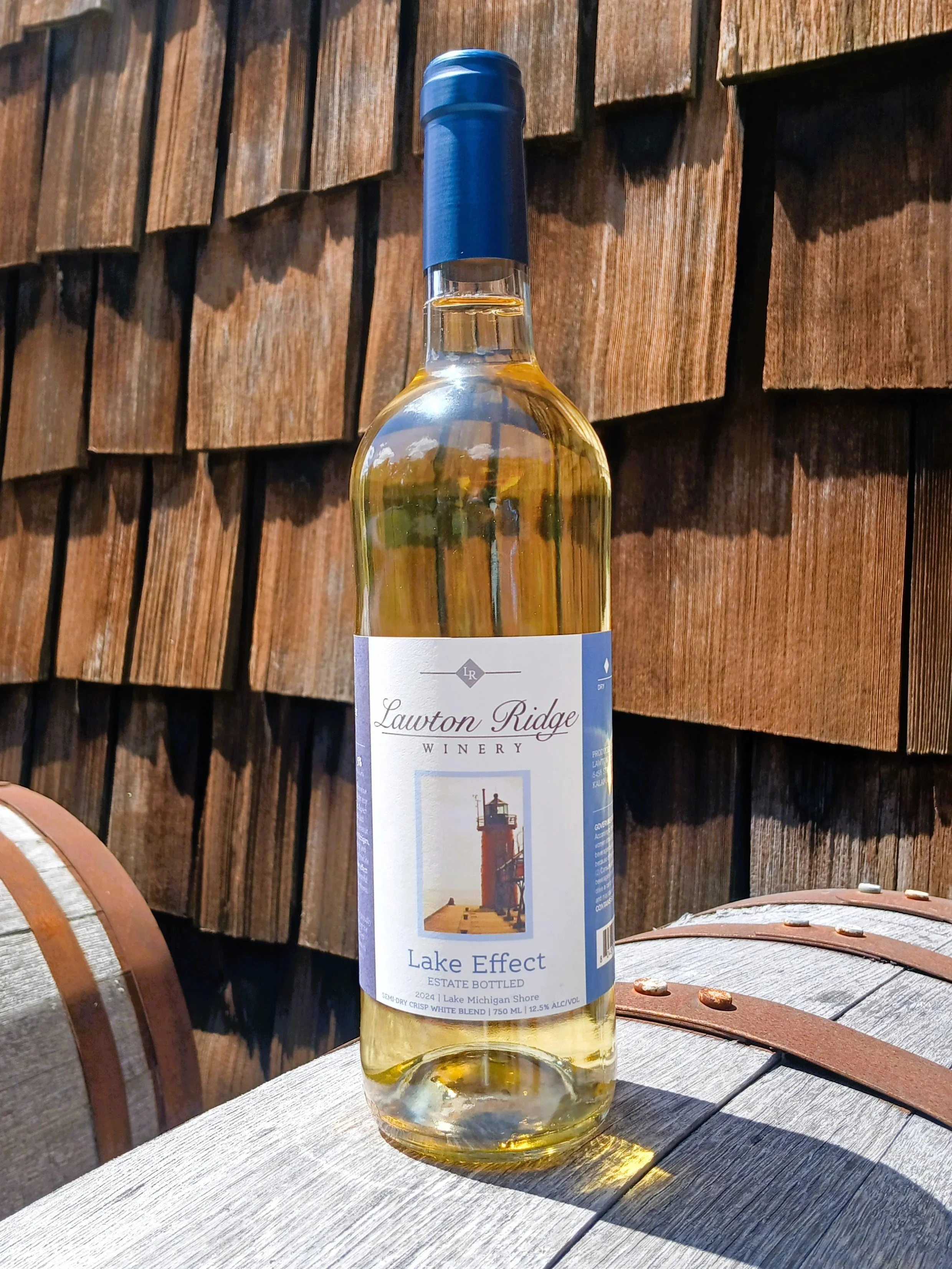 Lake Effect bottle of white wine